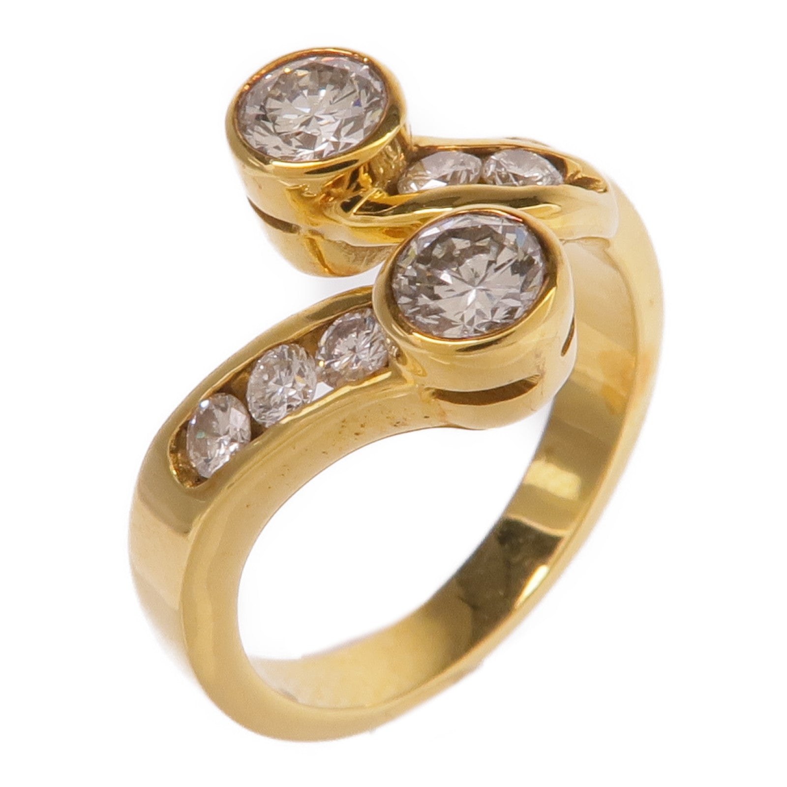 JEWELRY 【激減優惠】14K黃金Diamond Ring鑽石戒指US#4.25