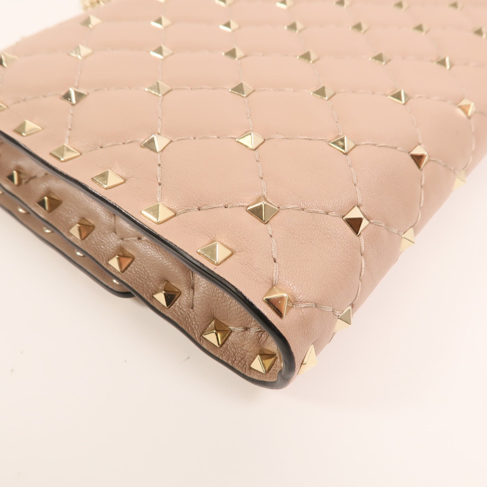 Valentino 羊皮皮革Wallet On Chain金扣鏈帶肩背袋