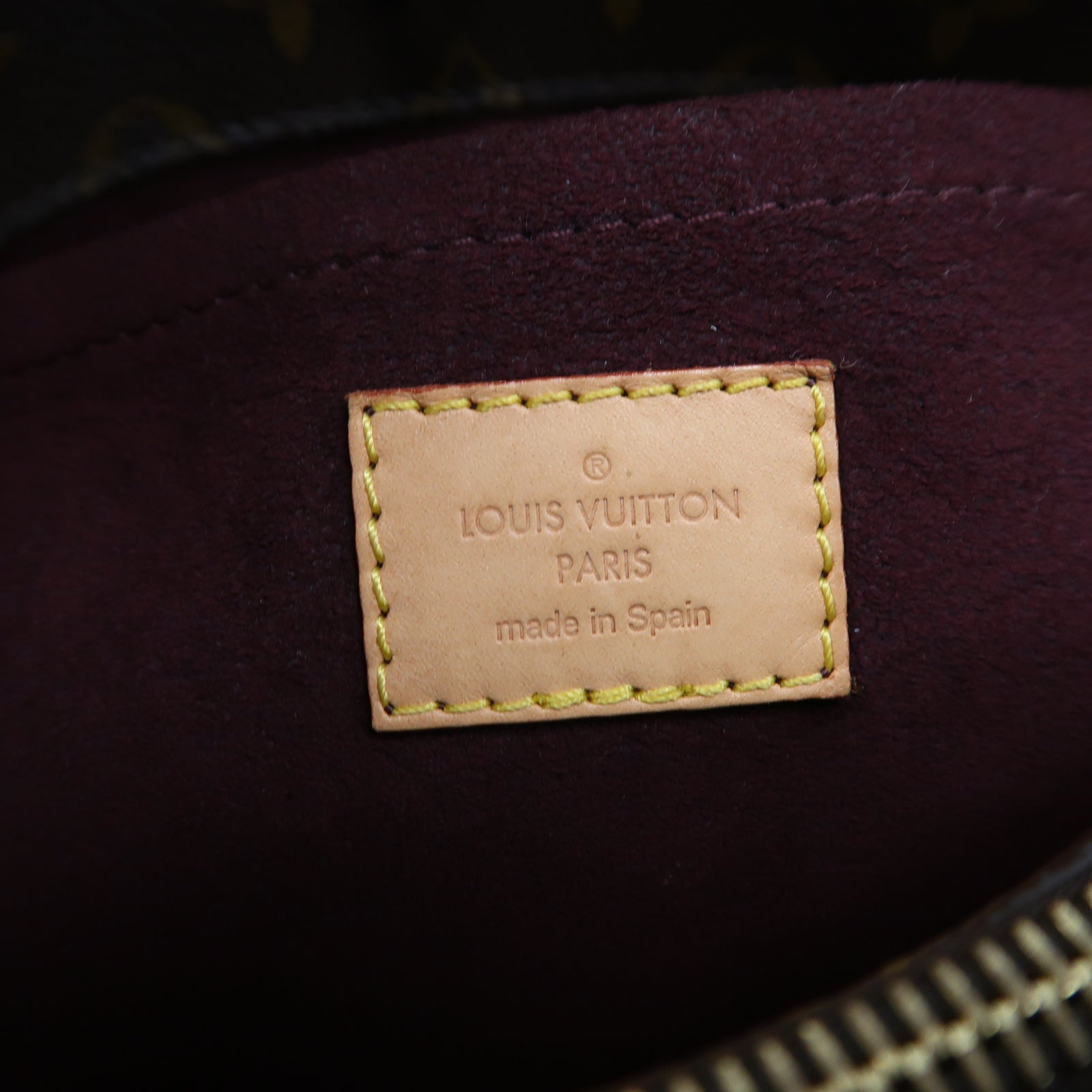 LOUIS VUITTON Monogram Montaigne MM金扣手挽肩背兩用袋啡色