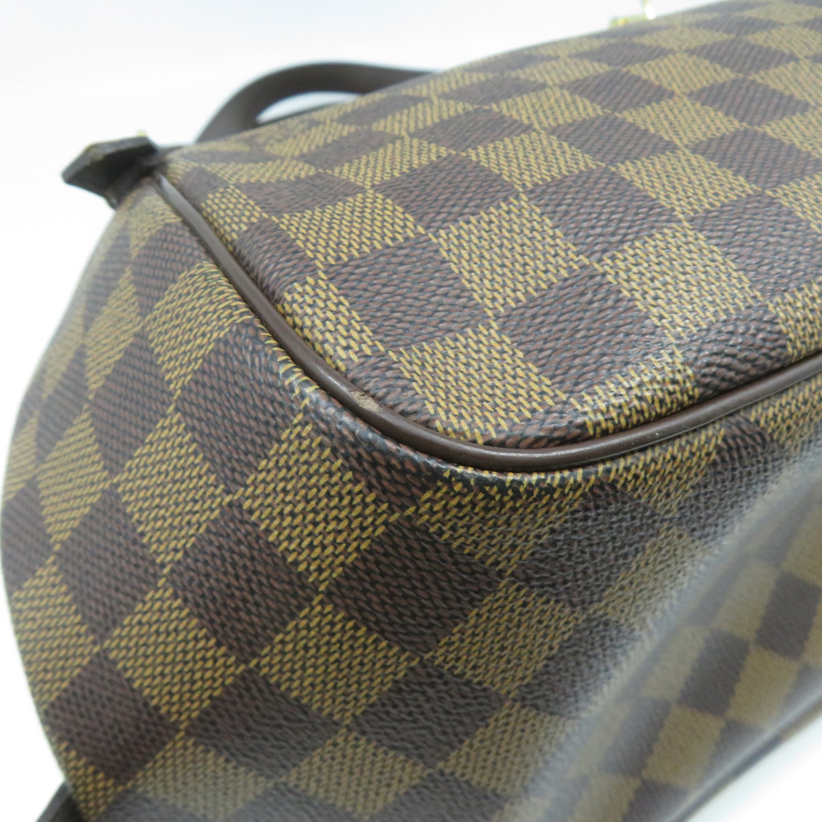 LOUIS VUITTON 【激減優惠】Damier Ebene Belem MM金扣肩背袋啡色