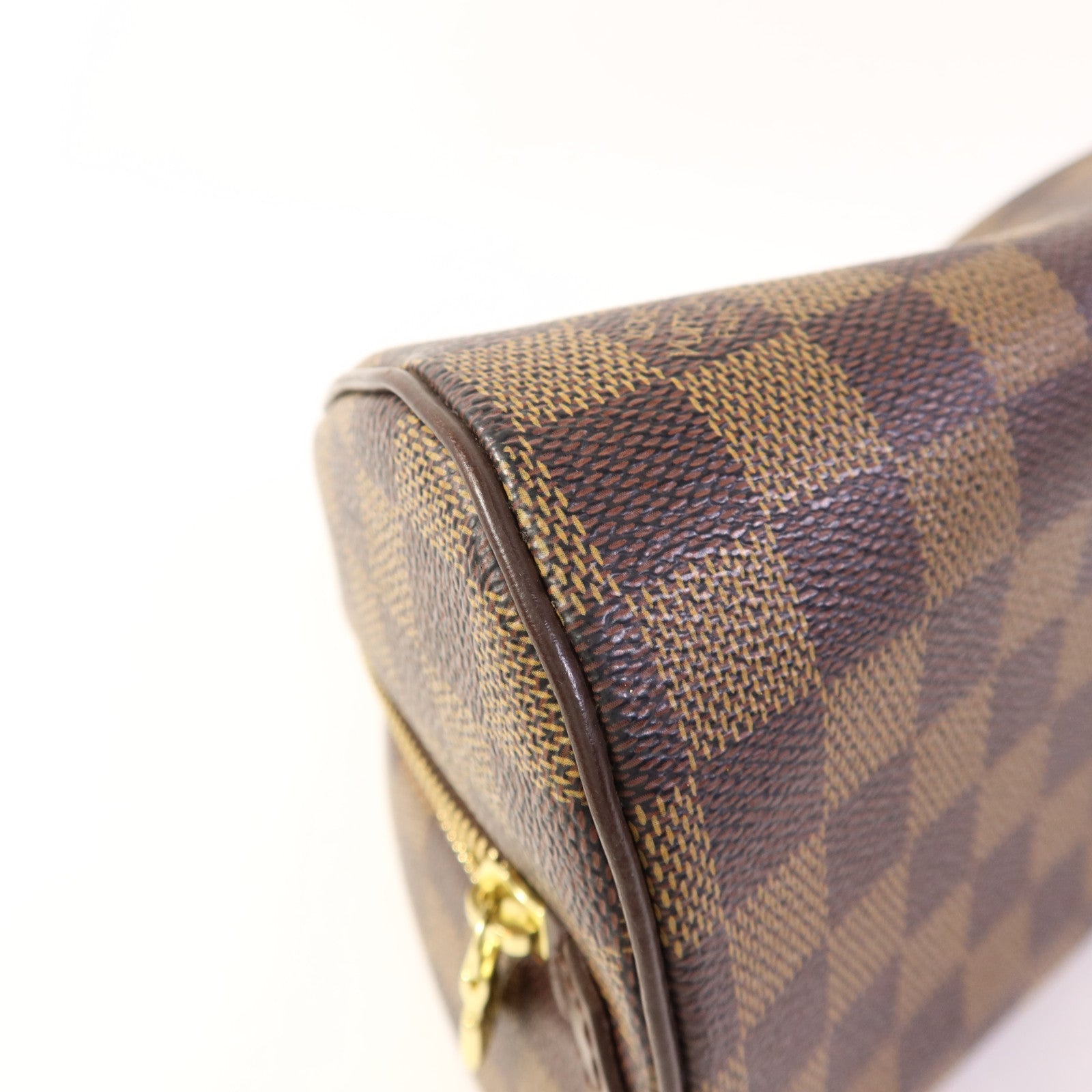 LOUIS VUITTON Damier Rivera Mini金扣手挽袋