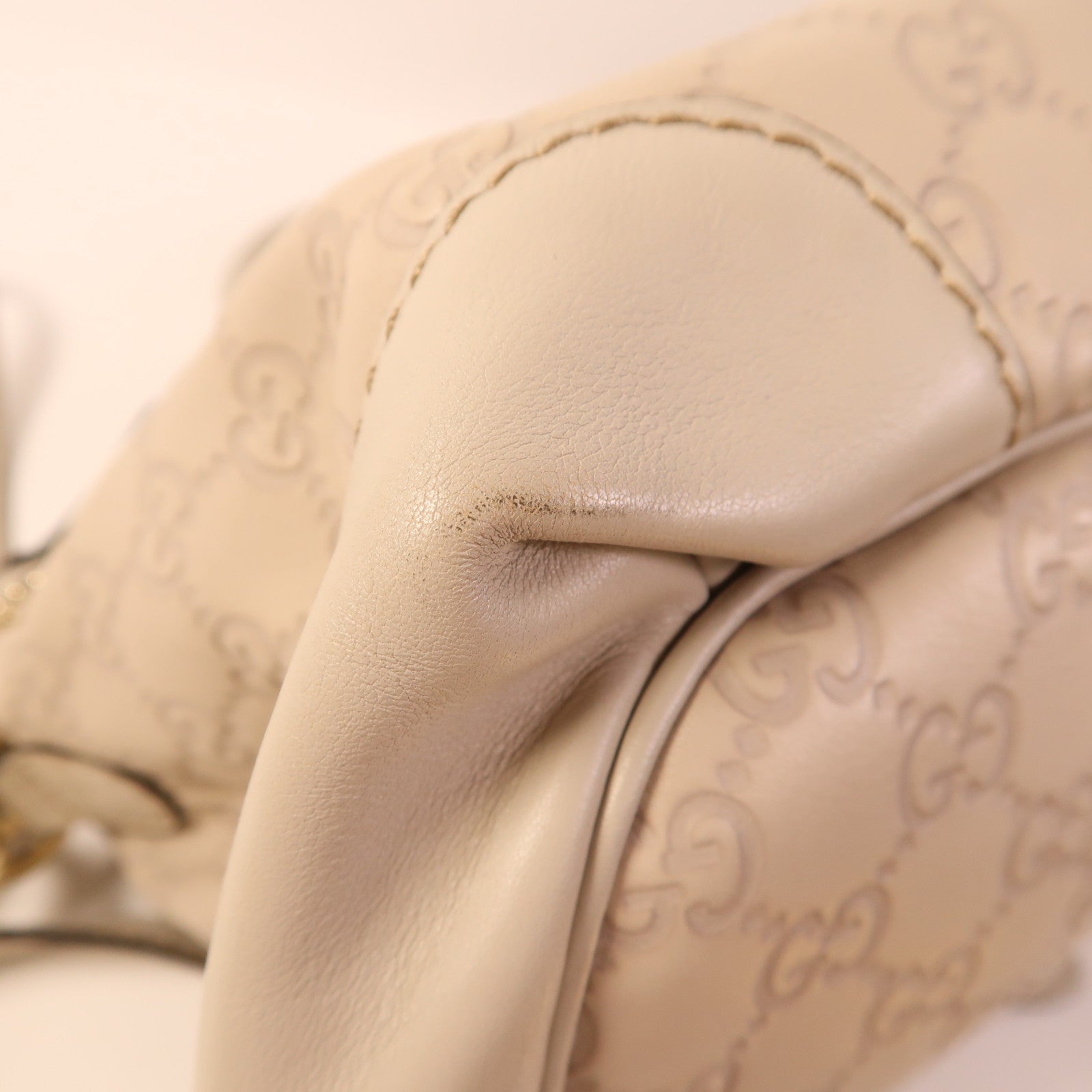 GUCCI 牛皮皮革2 Way Shoulder金扣手挽肩背兩用袋