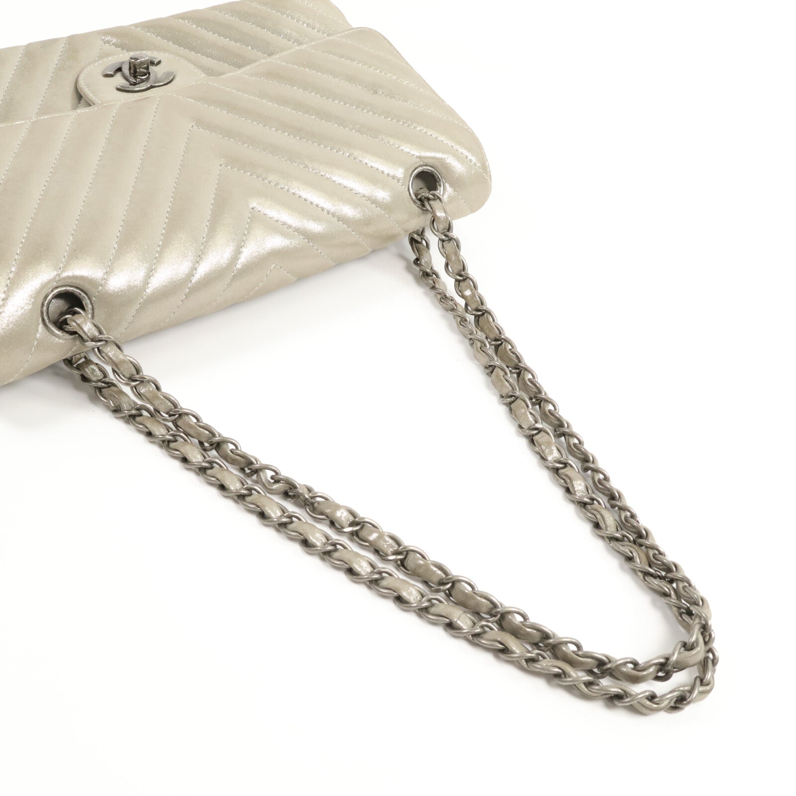 CHANEL 牛皮皮革Classic 25鏈帶手挽肩背兩用袋