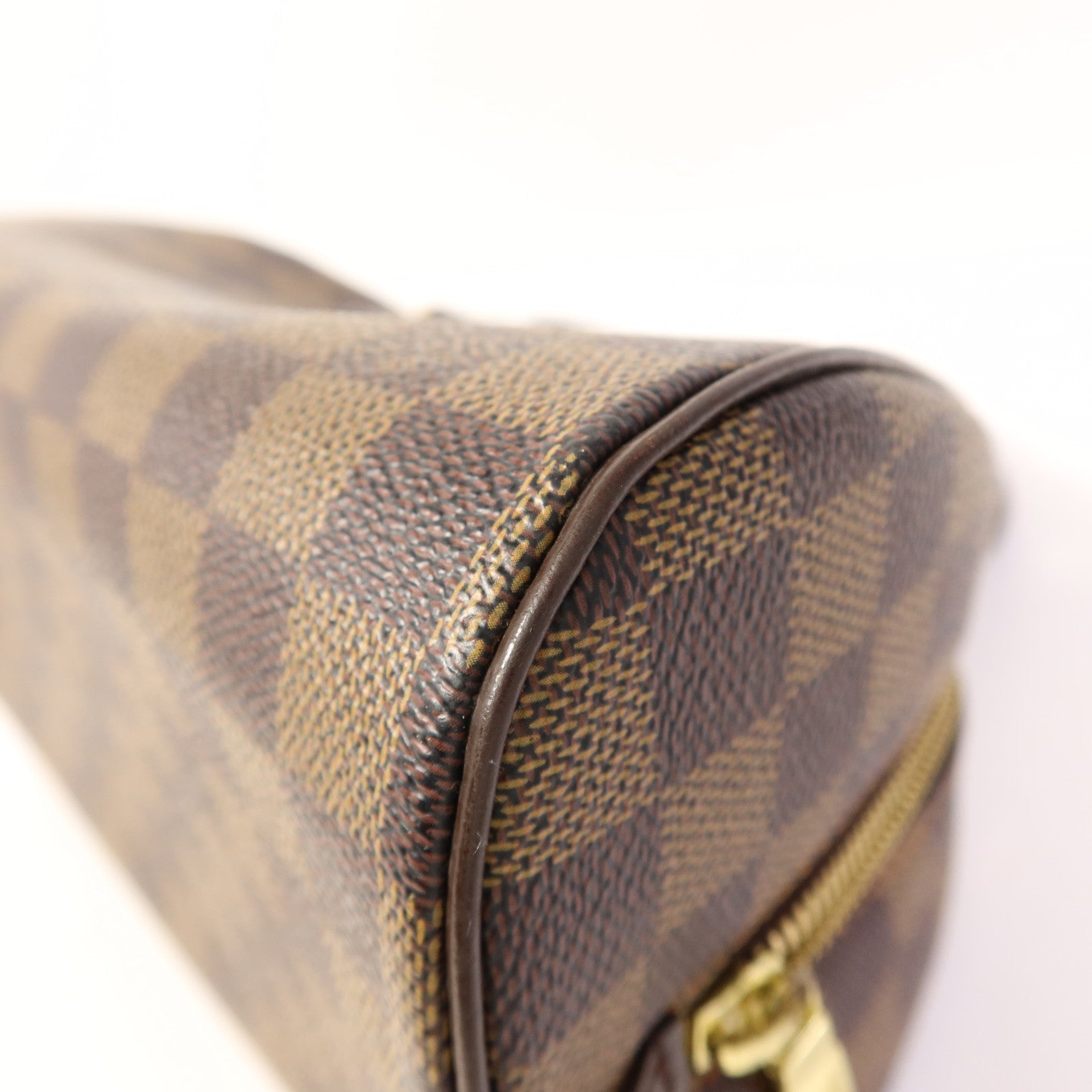 LOUIS VUITTON Damier Rivera Mini金扣手挽袋