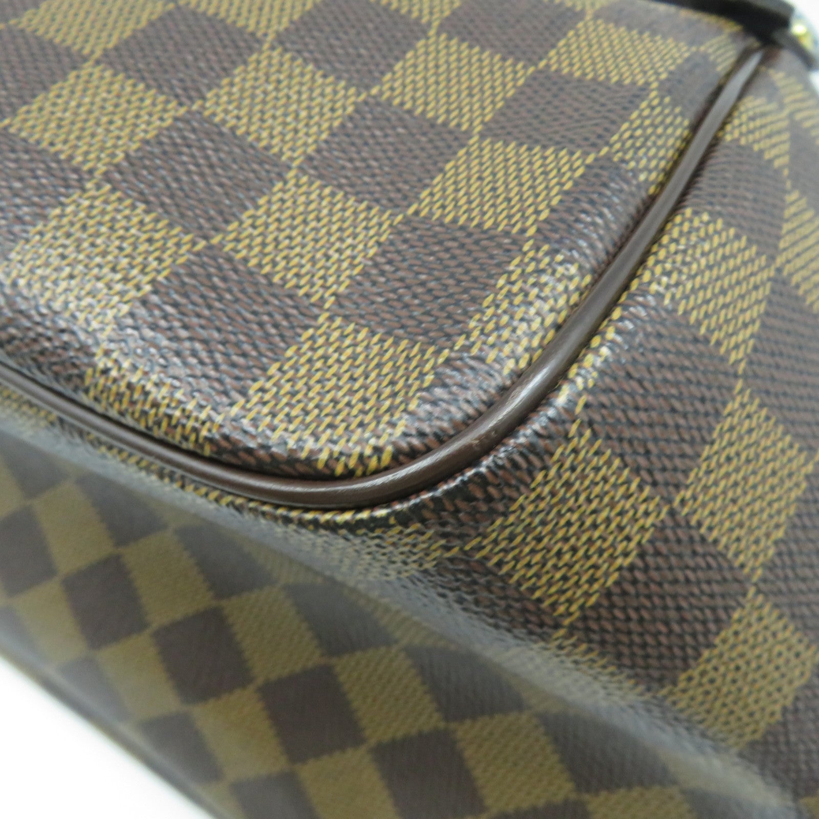 LOUIS VUITTON 【激減優惠】Damier Ebene Belem MM金扣肩背袋啡色