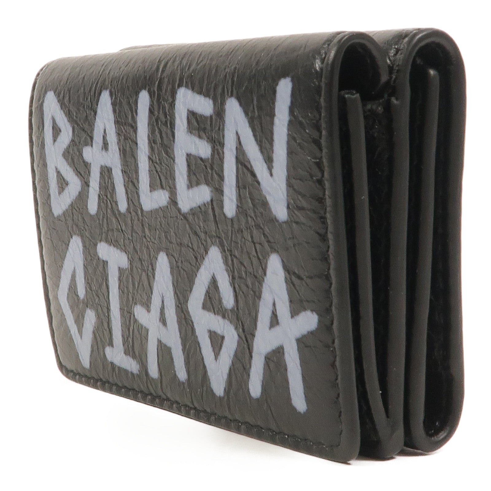 BALENCIAGA 牛皮皮革Trifold Mini Wallet錢包