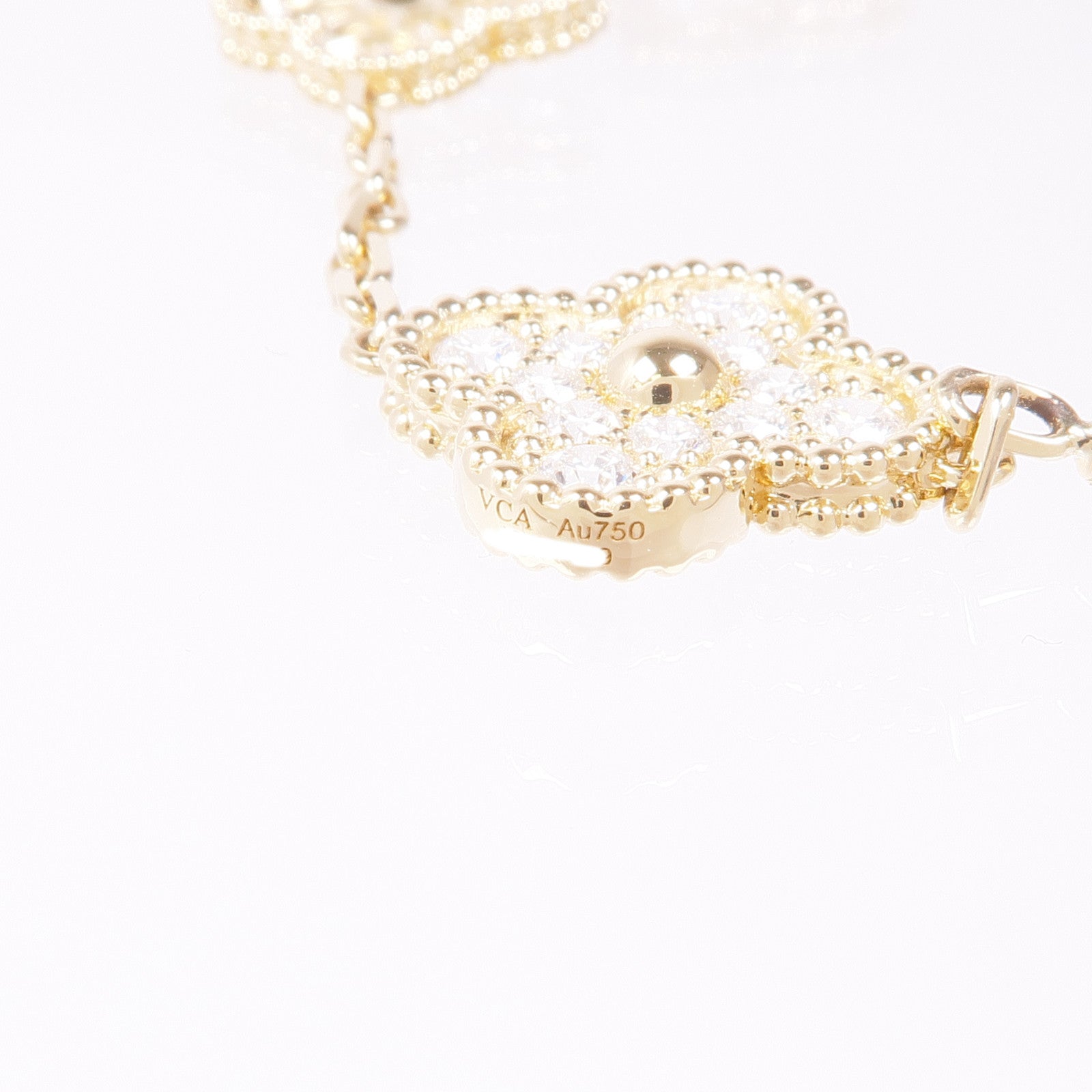 Van Cleef & Arpels 【激減優惠】18K黃金Vintage Alhambra Bracelet鑽石手鏈