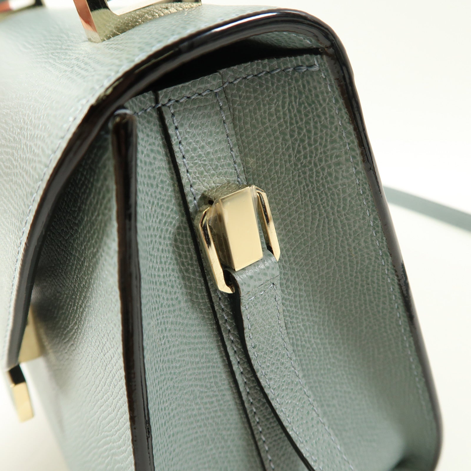 Valextra 牛皮皮革2 Way Shoulder Bag手挽肩背兩用袋藍色