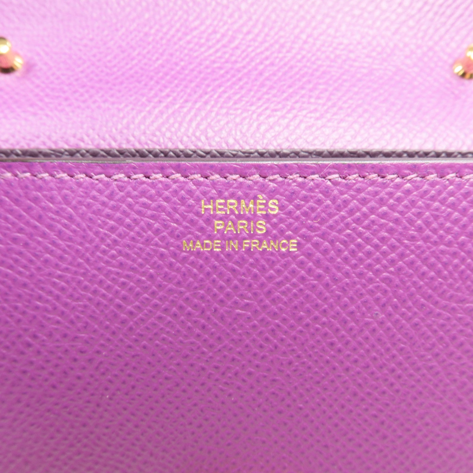 HERMES Epsom皮革Clic 16金扣肩背袋