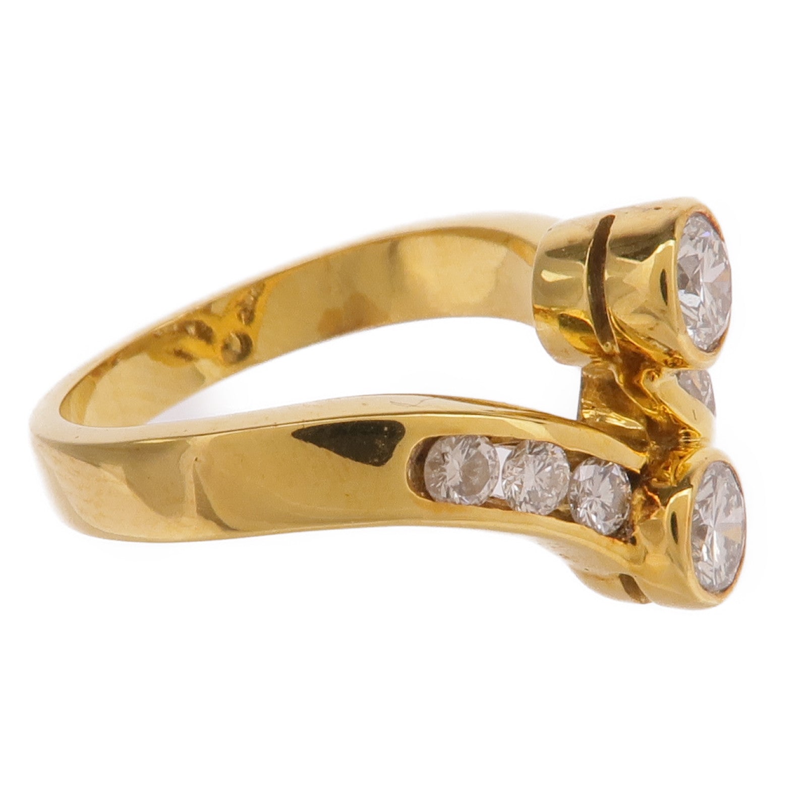 JEWELRY 【激減優惠】14K黃金Diamond Ring鑽石戒指US#4.25