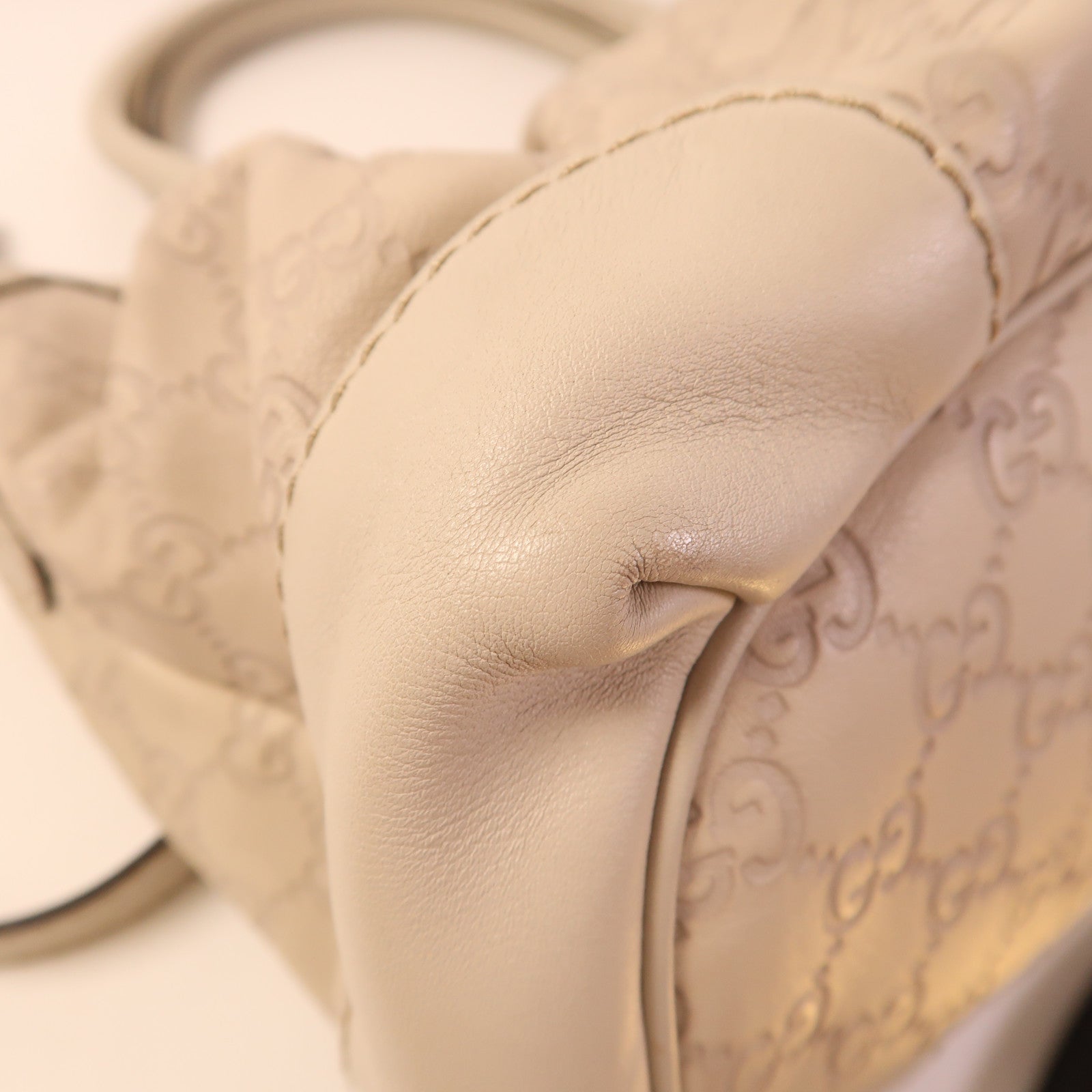 GUCCI 牛皮皮革2 Way Shoulder金扣手挽肩背兩用袋