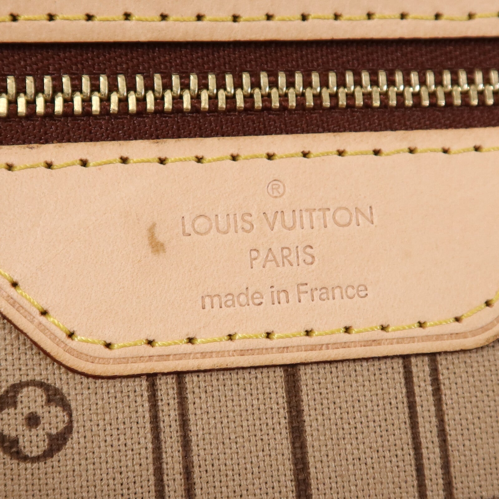 LOUIS VUITTON Monogram Neverfull GM金扣手挽袋