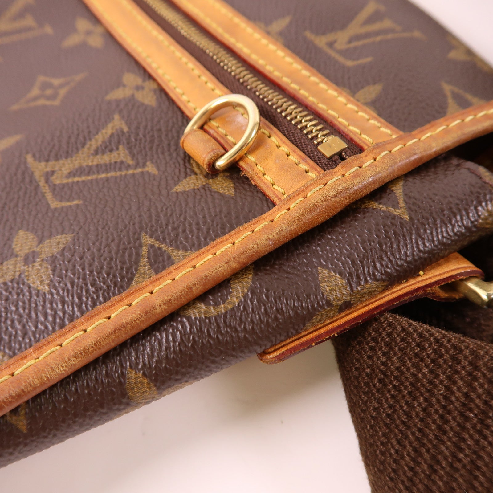 LOUIS VUITTON Monogram Bosphore金扣肩背袋