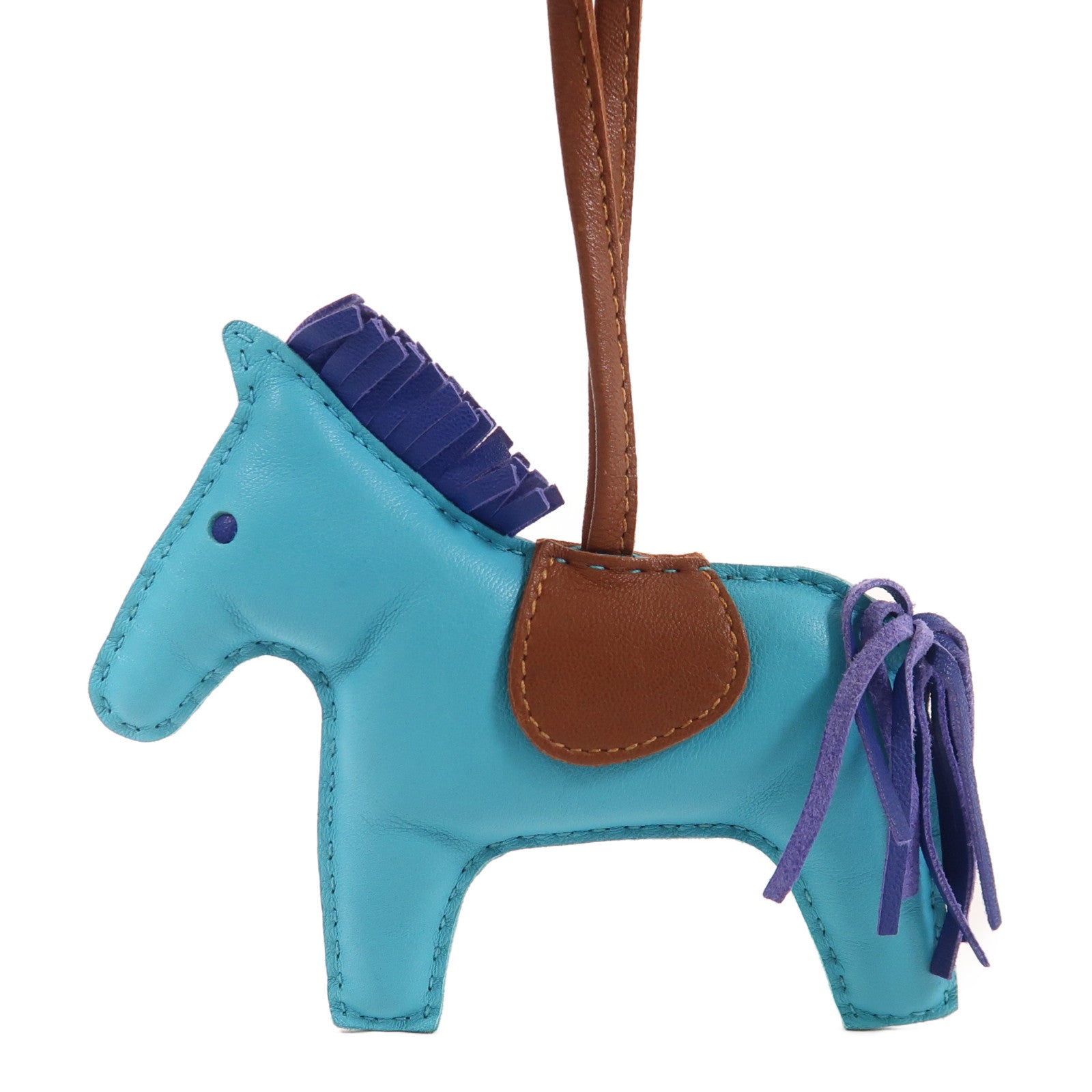 HERMES Milo皮革Rodeo MM掛飾