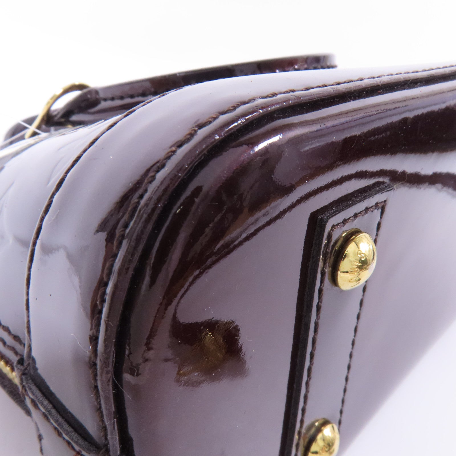 LOUIS VUITTON Vernis Alma BB金扣手挽肩背兩用袋