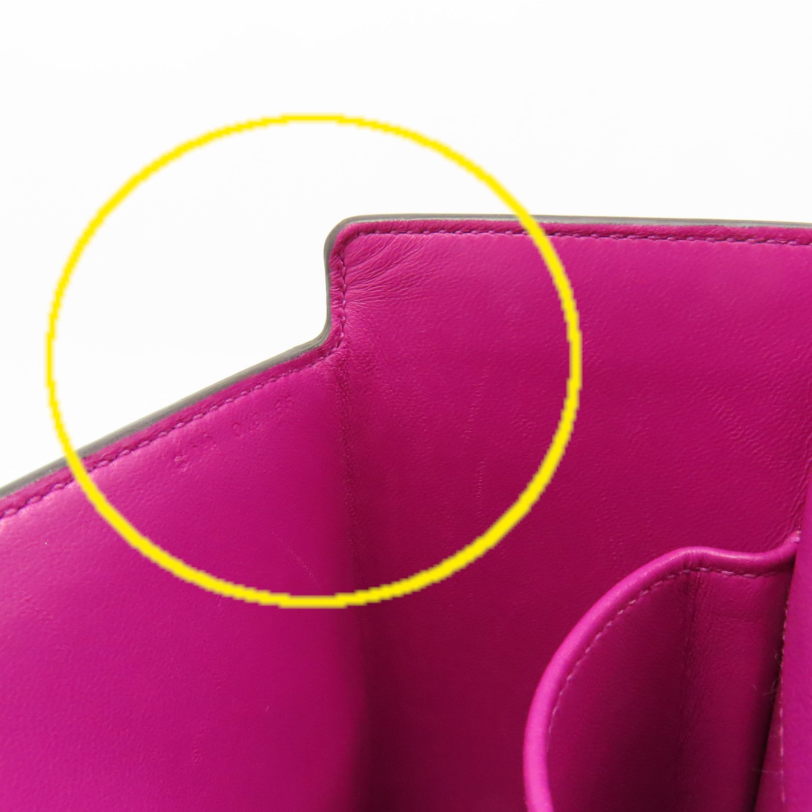 HERMES 【激減優惠】Chevre皮革Cinhetiz 2Way Shoulder Bag銀扣鏈帶手挽肩背兩用袋Rose Purple玫瑰紫色
