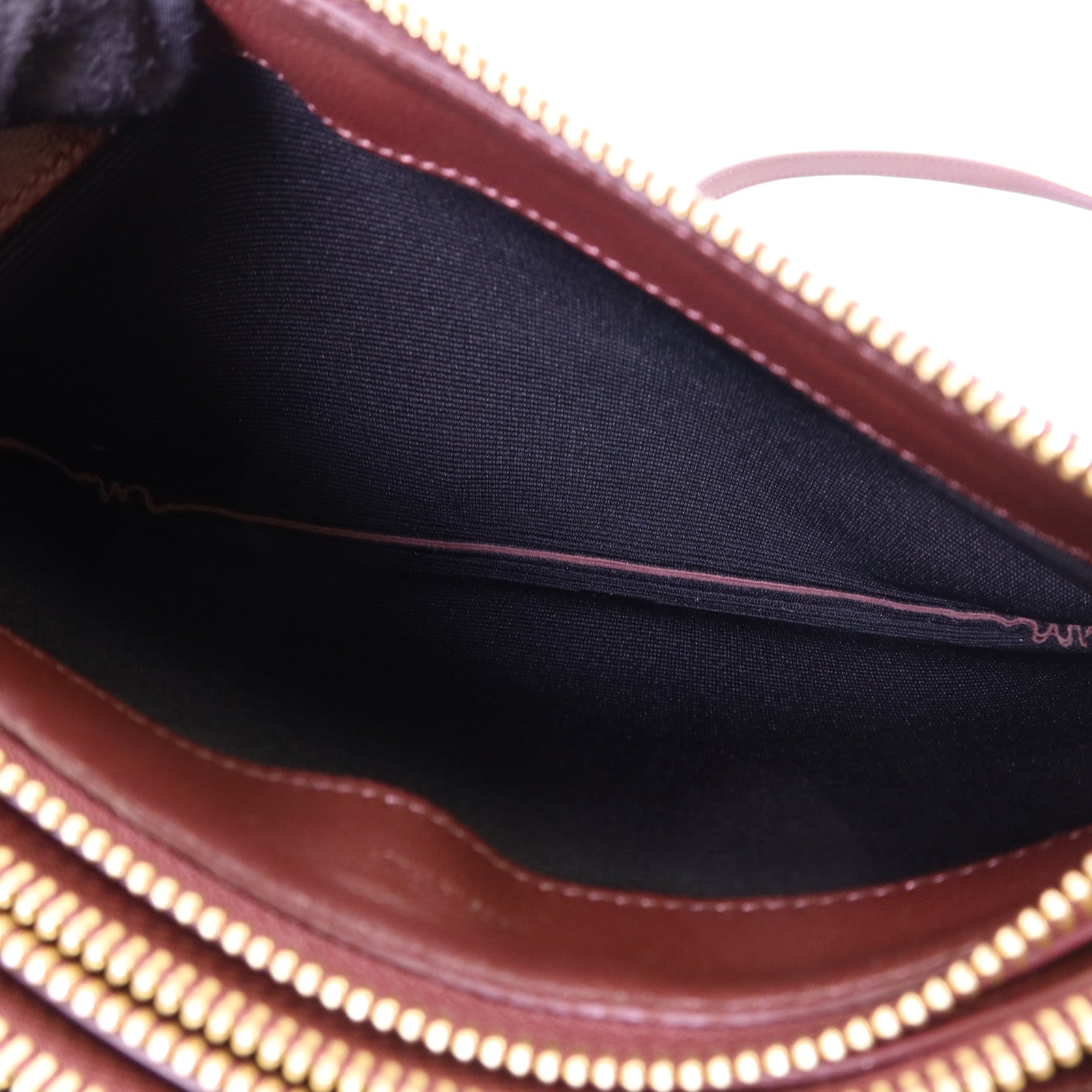 CELINE 牛皮皮革Trio Bag金扣肩背袋