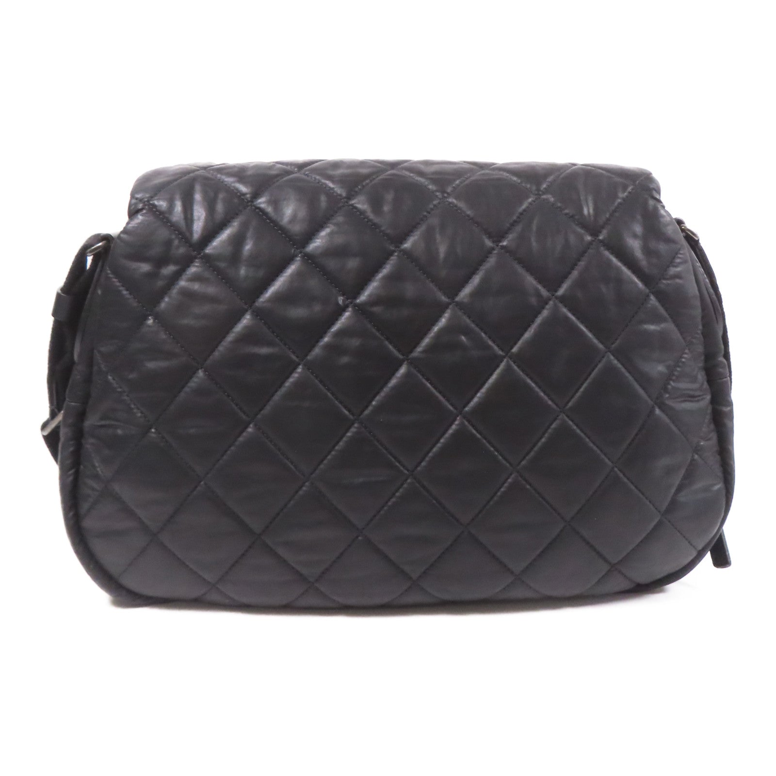 CHANEL 尼龍Coco Cocoon銀扣肩背袋