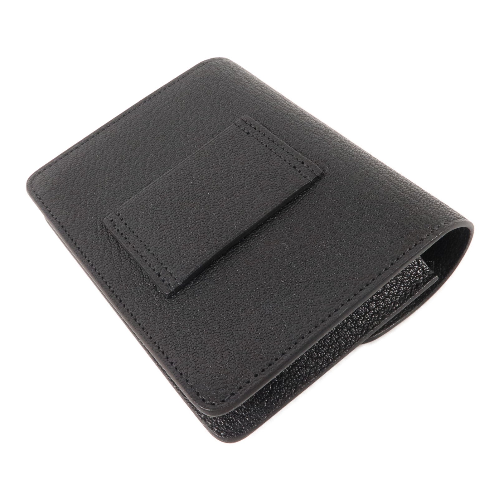 HERMES Chevre皮革Roulis Slim錢包Noir