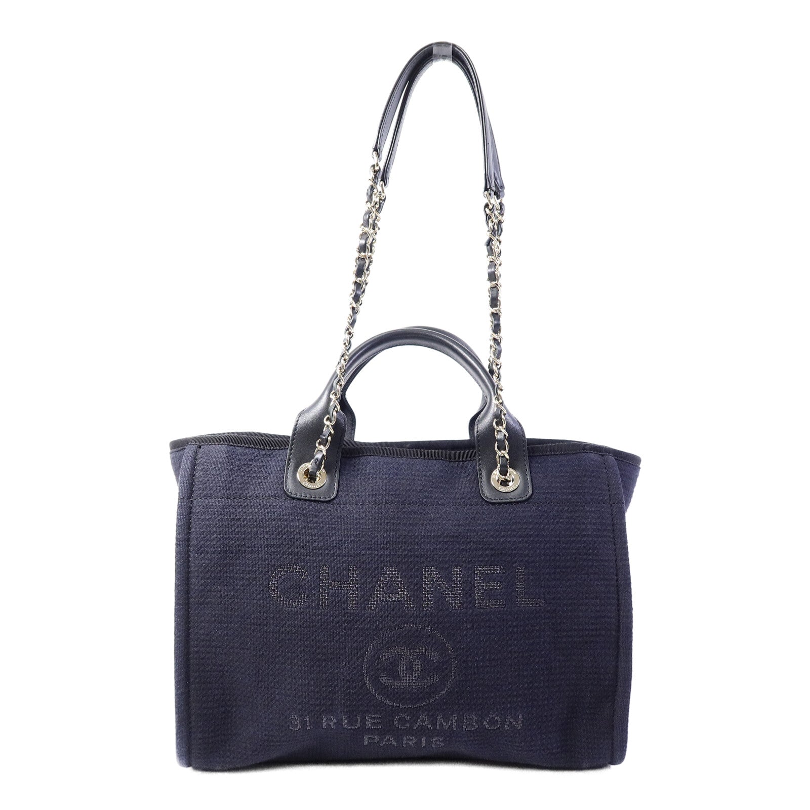 CHANEL 牛仔布Deauville Tote手挽袋