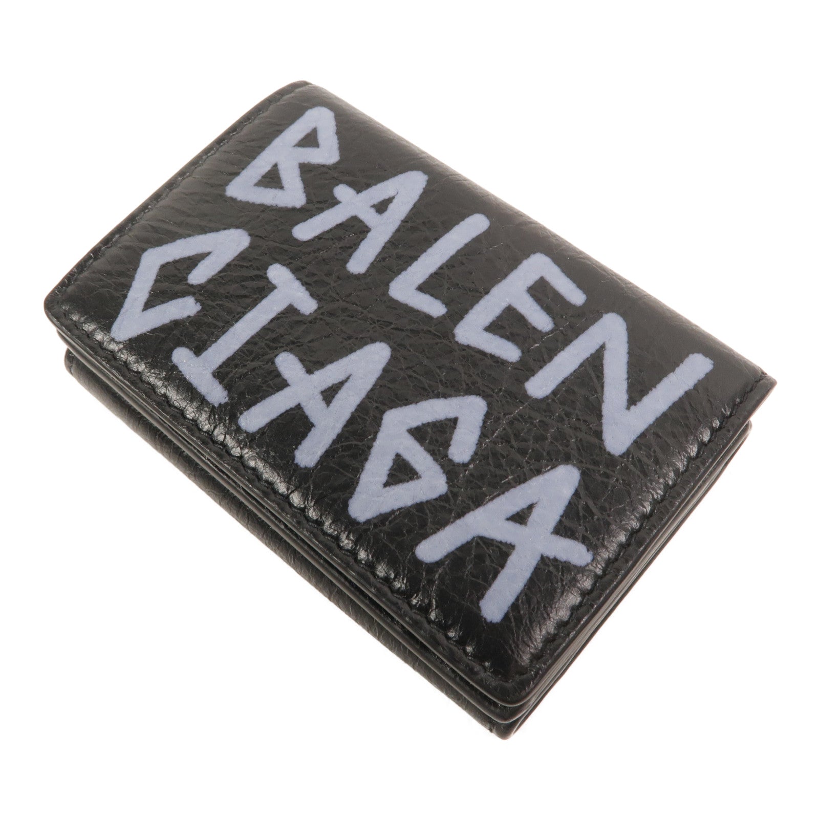 BALENCIAGA 牛皮皮革Trifold Mini Wallet錢包