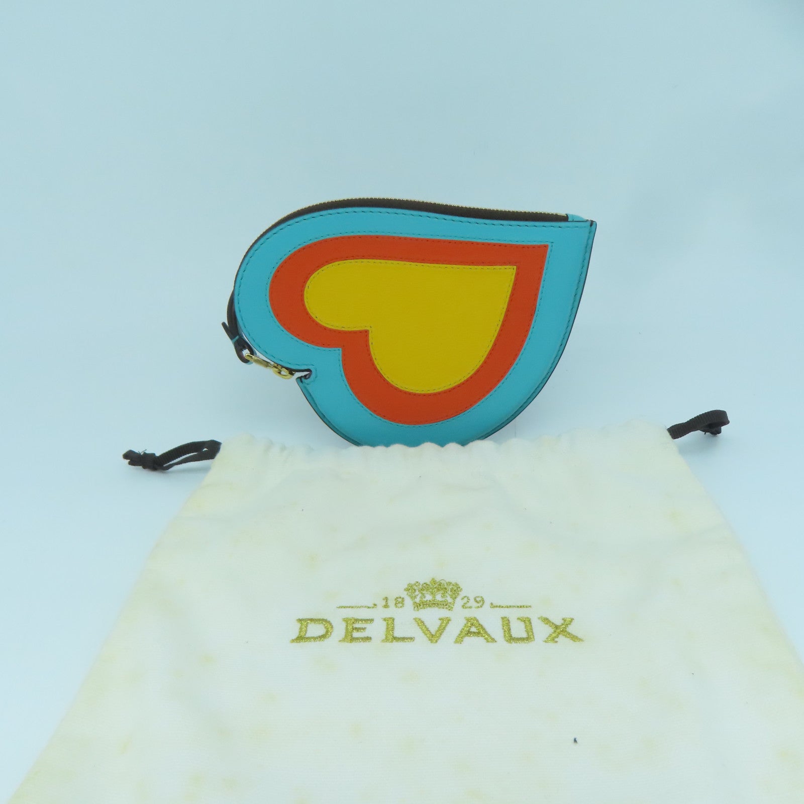 SELECTION 【激減優惠】牛皮皮革Delvaux Coin Case金扣零錢包彩色