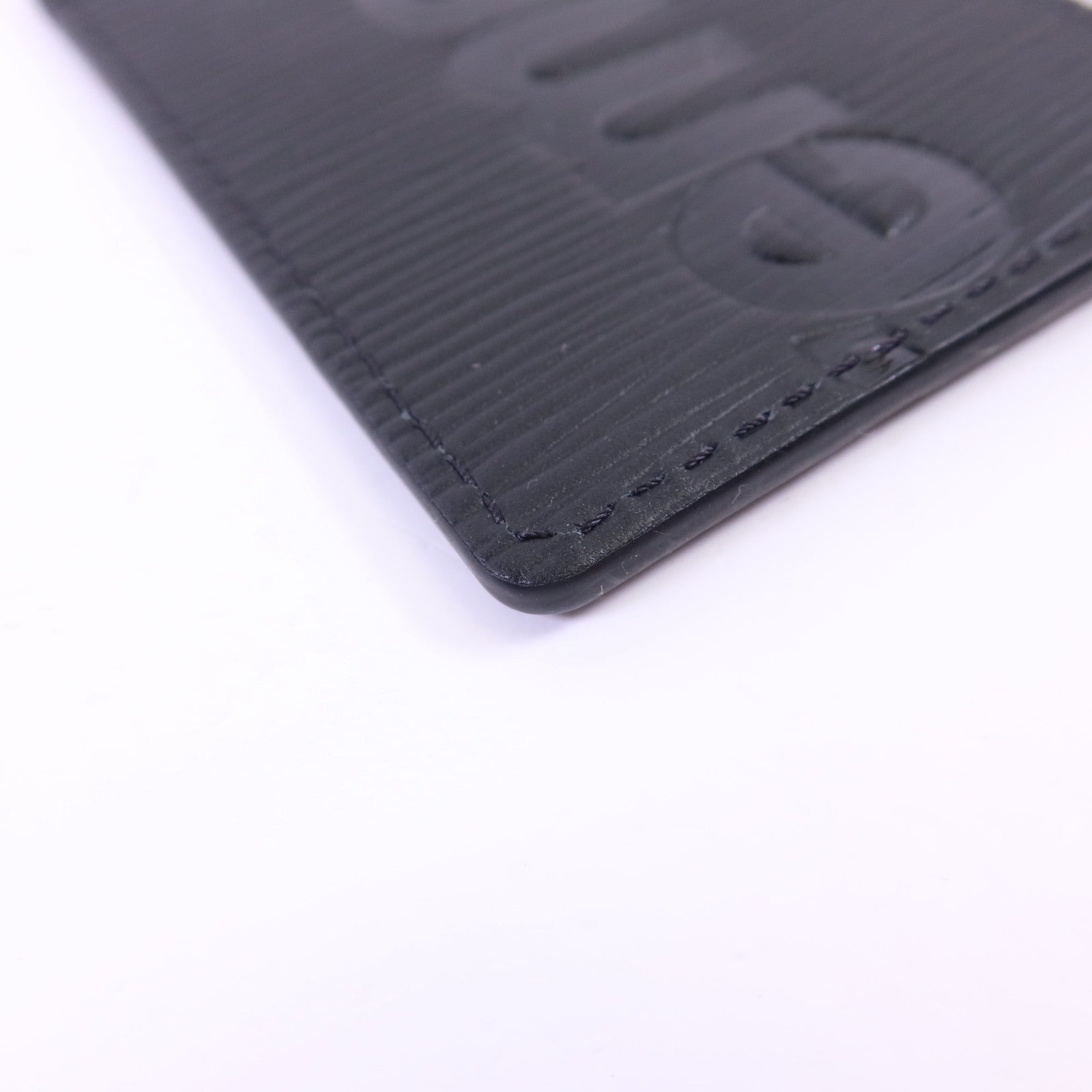 LOUIS VUITTON Epi LV x Supreme Collaboration Bag Charm Set銀扣旅行姓名標籤