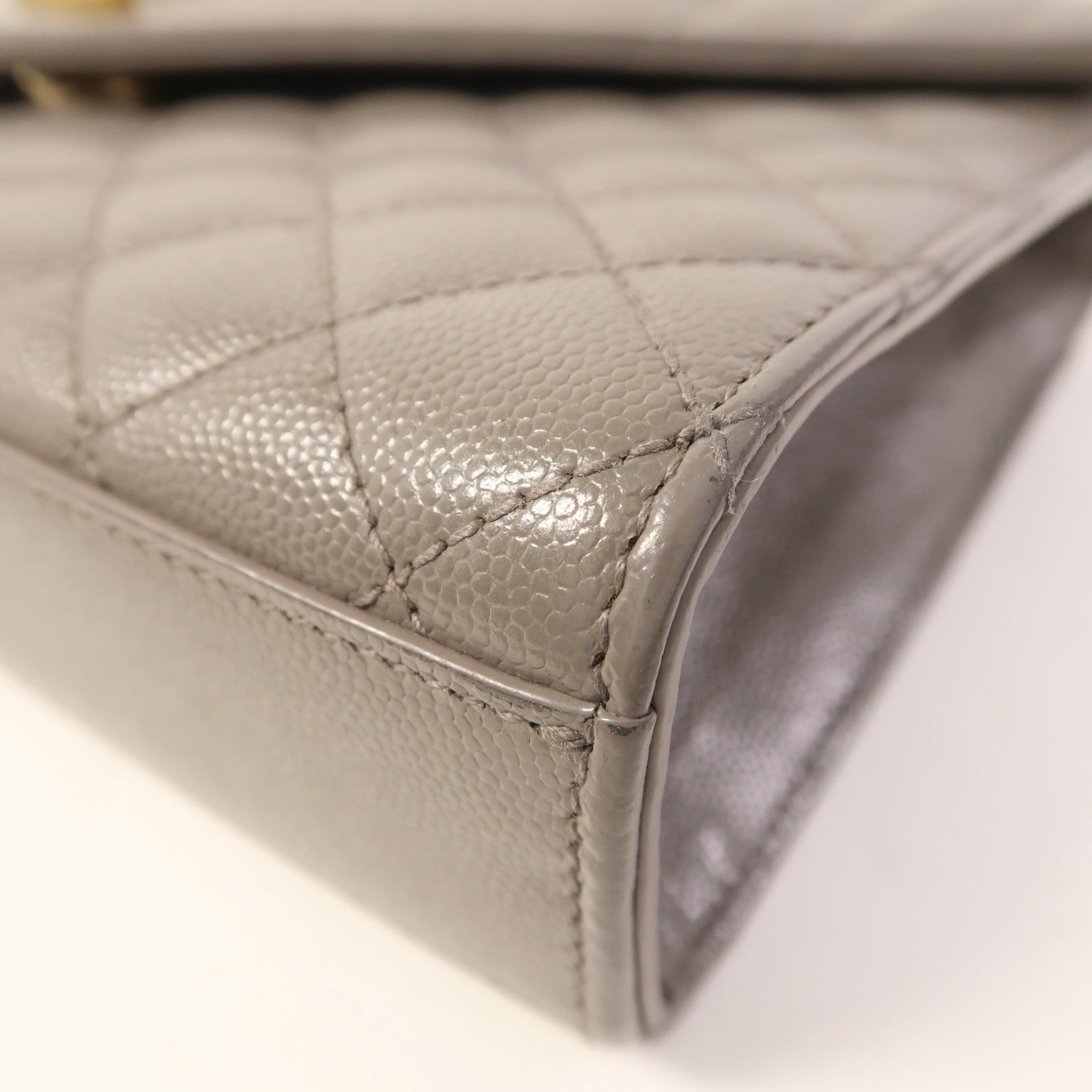 YVES SAINT LAURENT 牛皮皮革Shoulder Bag金扣鏈帶肩背袋