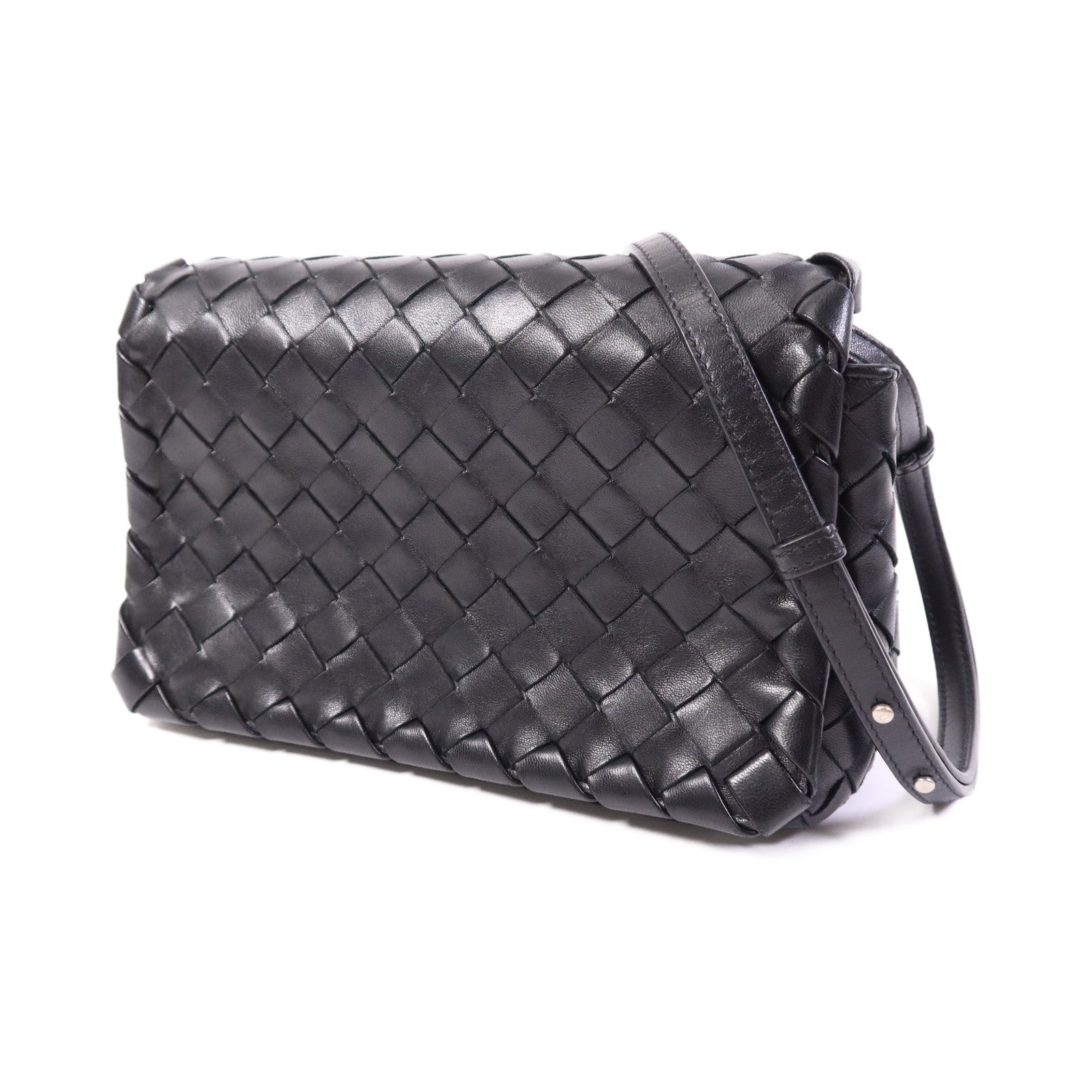 BOTTEGA VENETA 牛皮皮革Shoulder Bag銀扣肩背袋