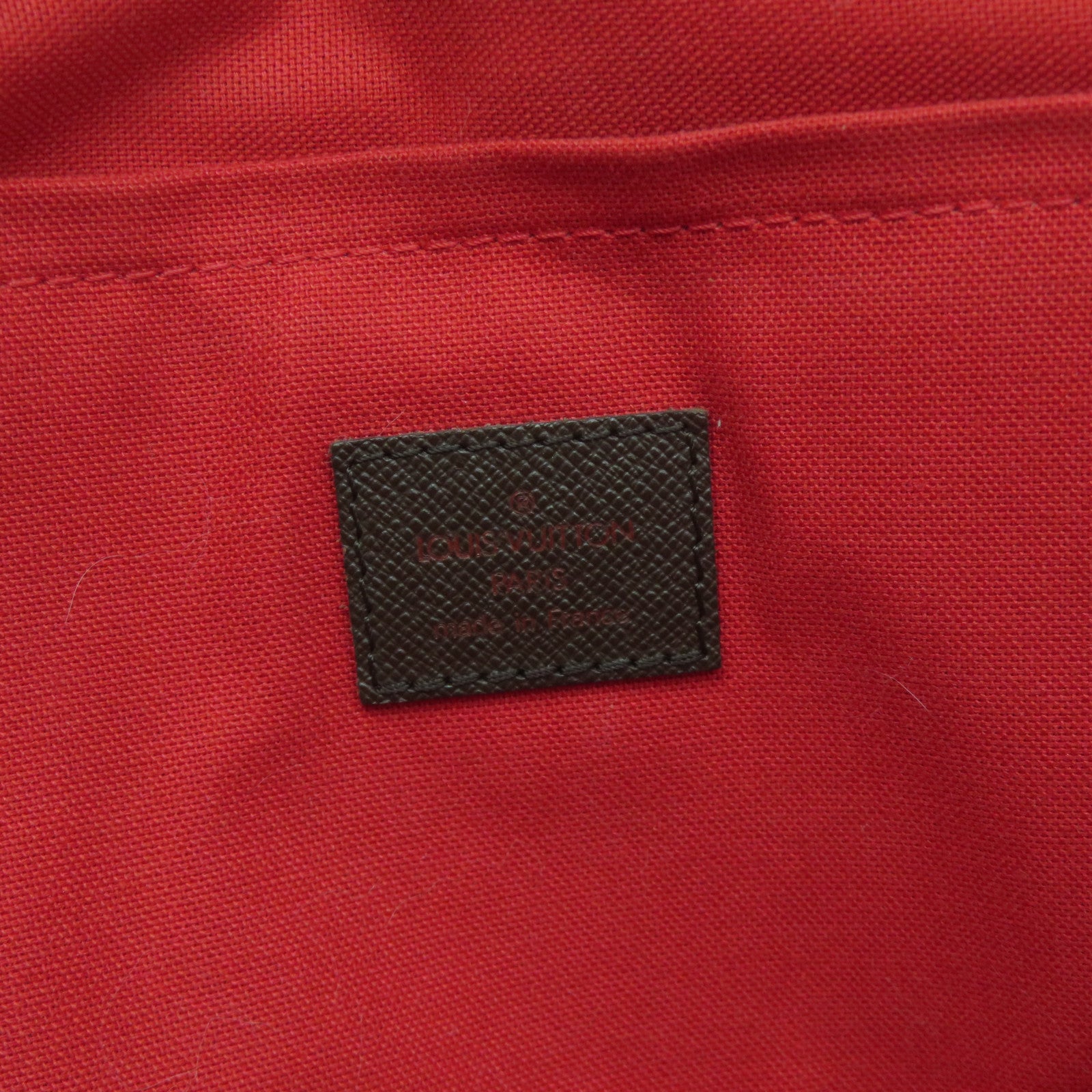 LOUIS VUITTON 【激減優惠】Damier Ebene Belem MM金扣肩背袋啡色