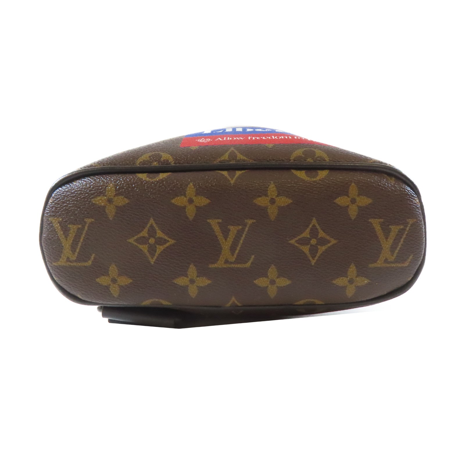 LOUIS VUITTON Monogram Chalk Sling黑扣肩背袋啡色