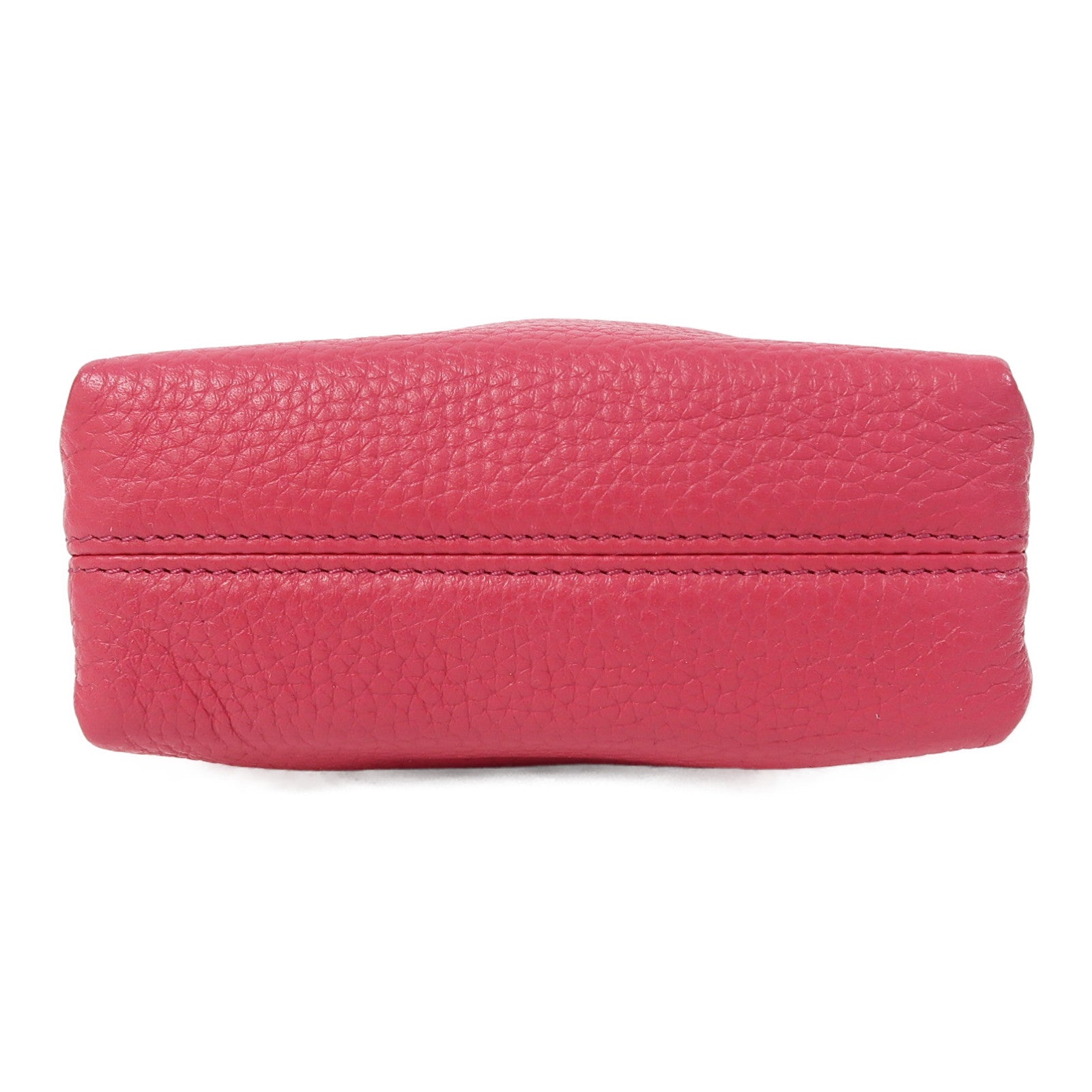 Furla 牛皮皮革Shoulder Bag金扣手挽肩背兩用袋粉紅色