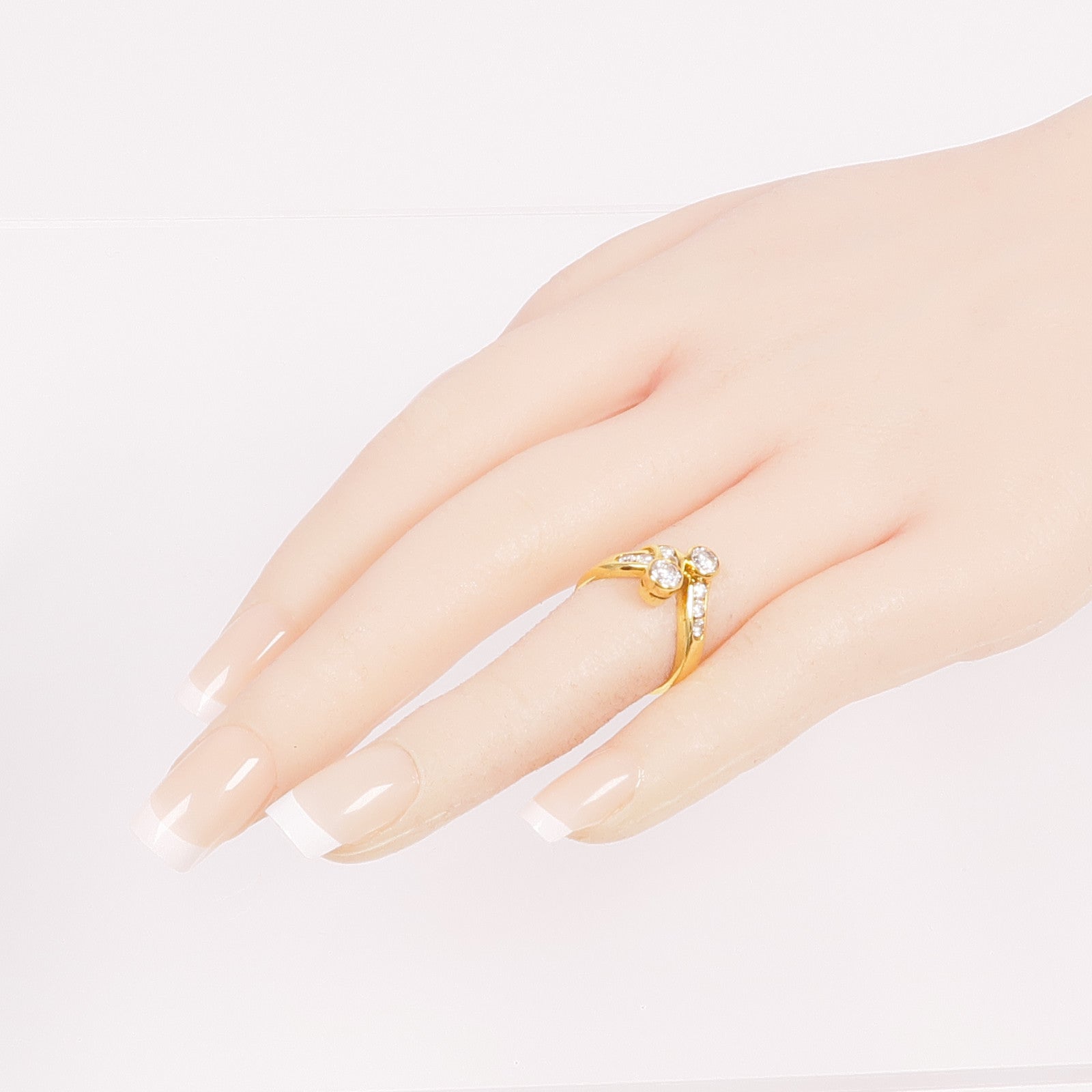 JEWELRY 【激減優惠】14K黃金Diamond Ring鑽石戒指US#4.25