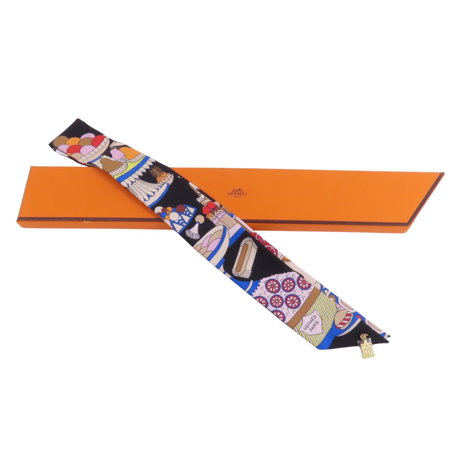 HERMES 絲質Twilly Scarf絲巾