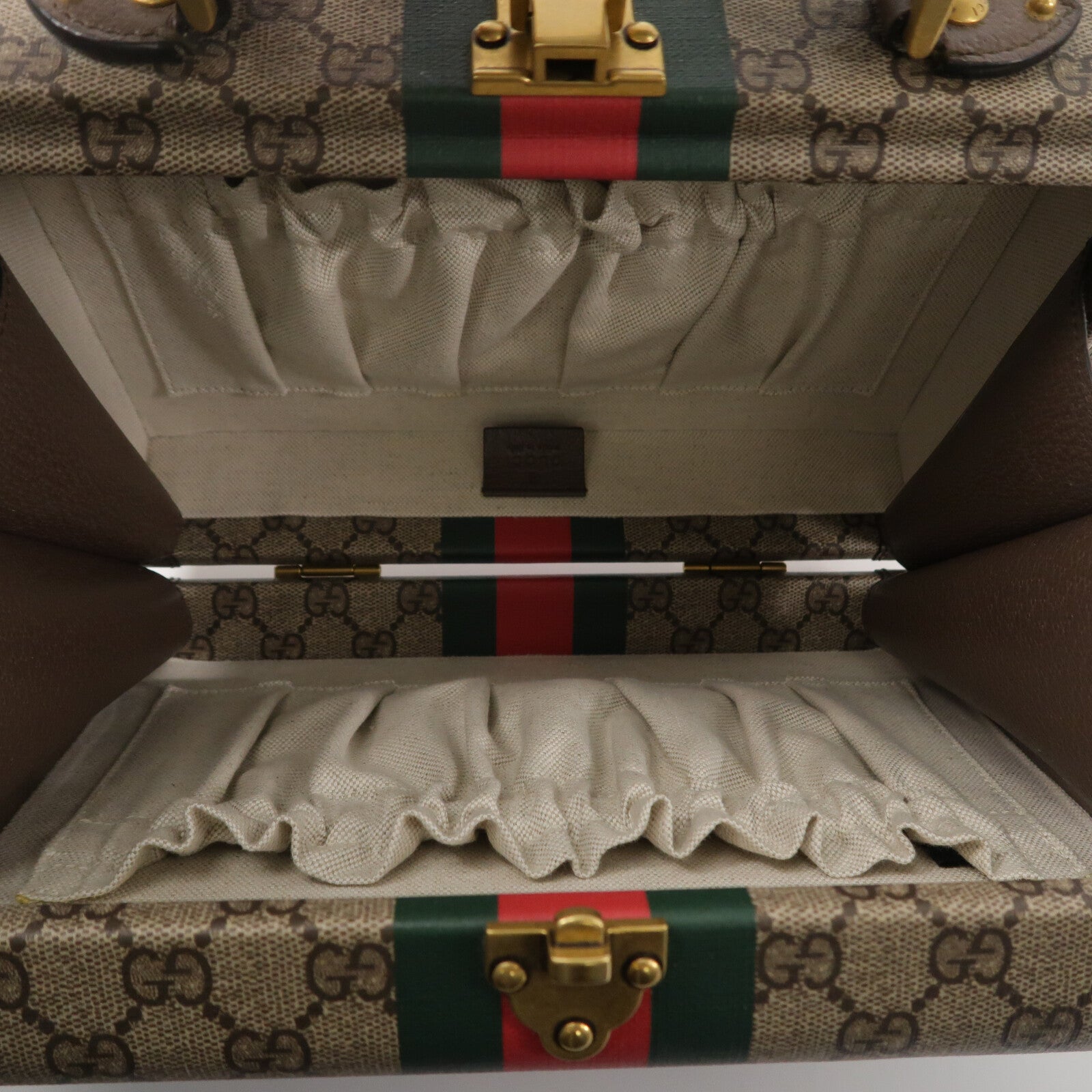 GUCCI 塗層帆布GG Supreme Savoy Medium手挽肩背兩用袋