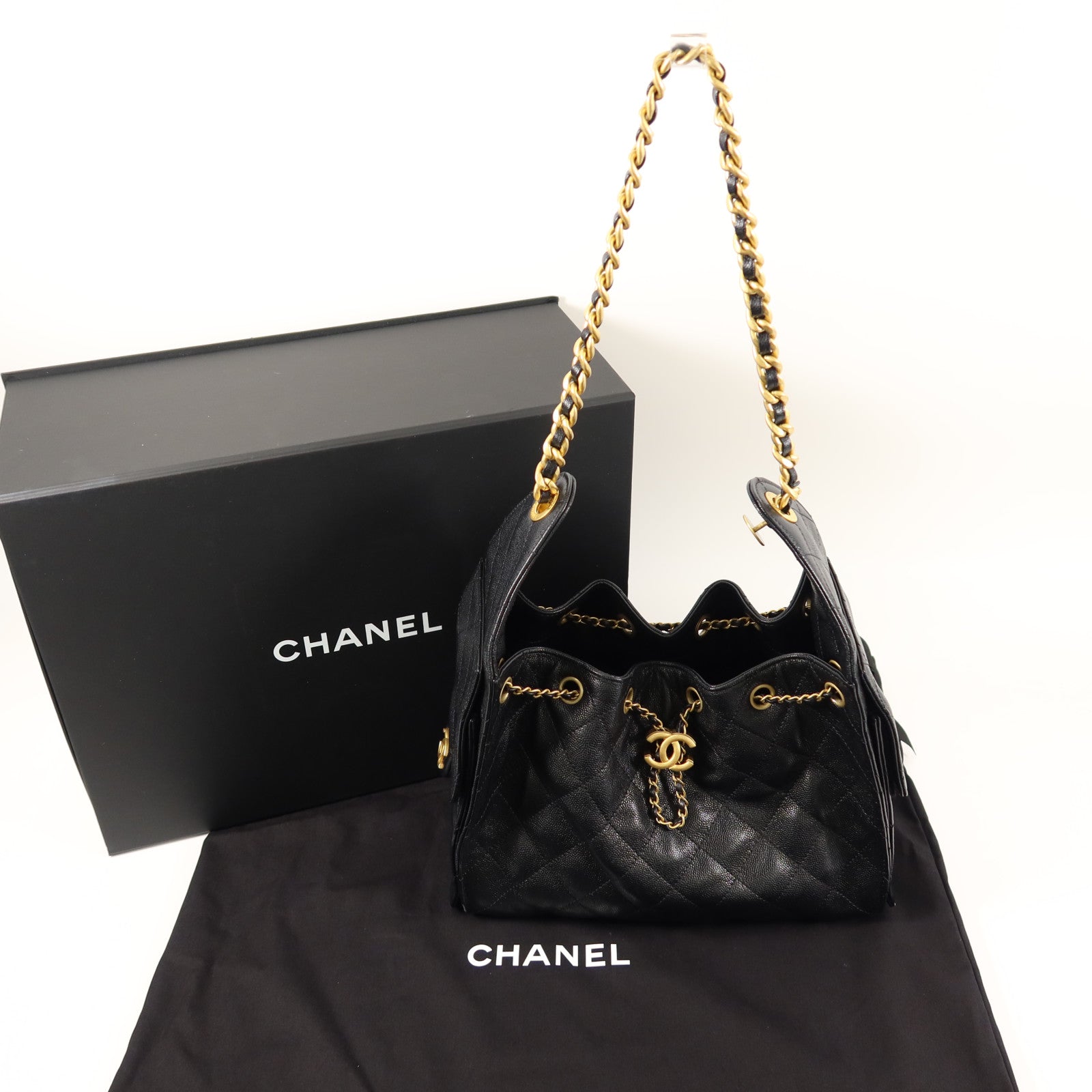 CHANEL 牛皮皮革Chanel 25 Small鏈帶肩背袋