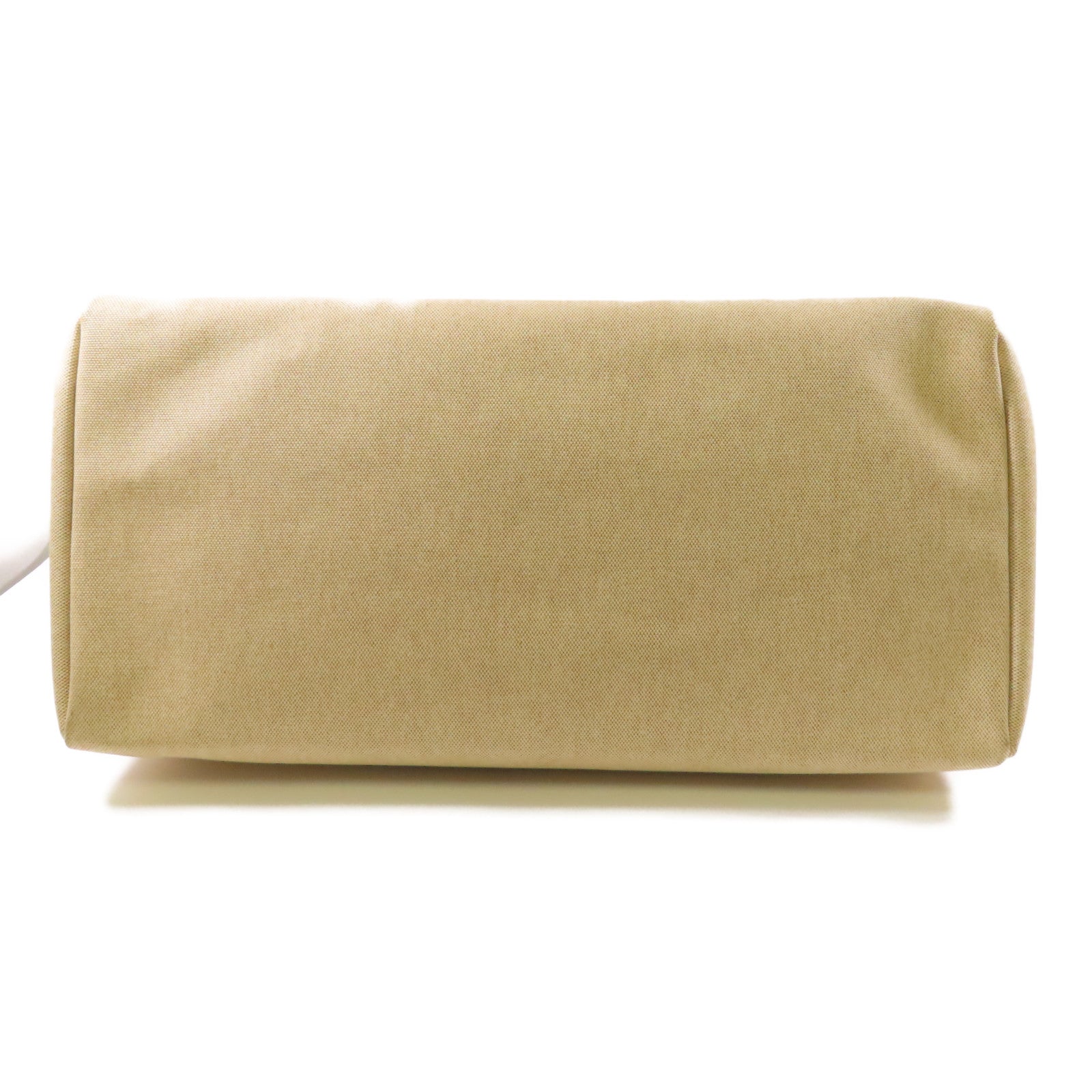 HERMES Toile H Herbag TGM銀扣手挽肩背兩用袋Beige
