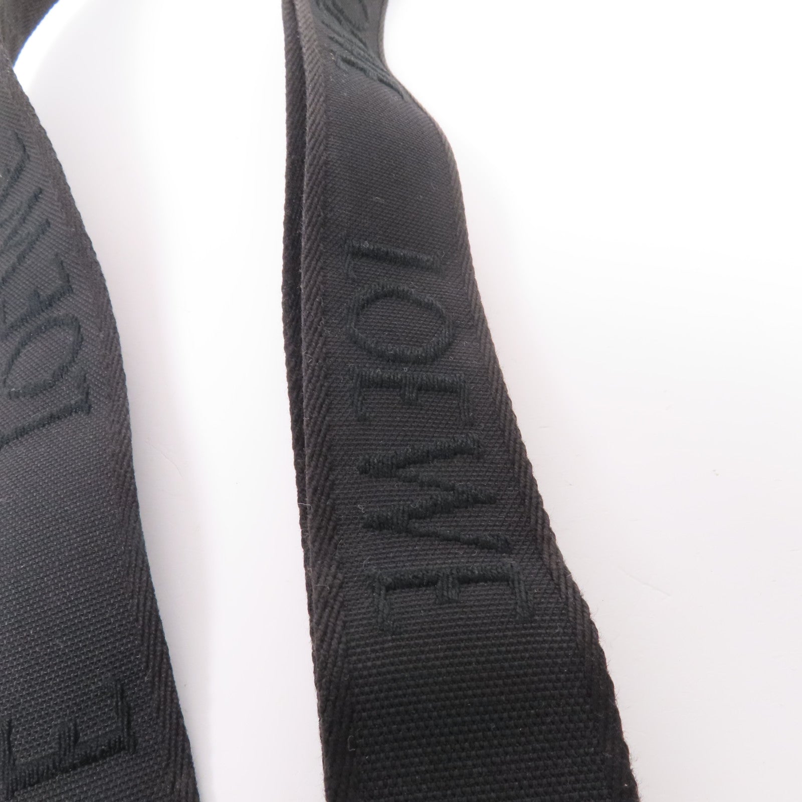LOEWE 帆布Shoulder Strap銀扣肩帶