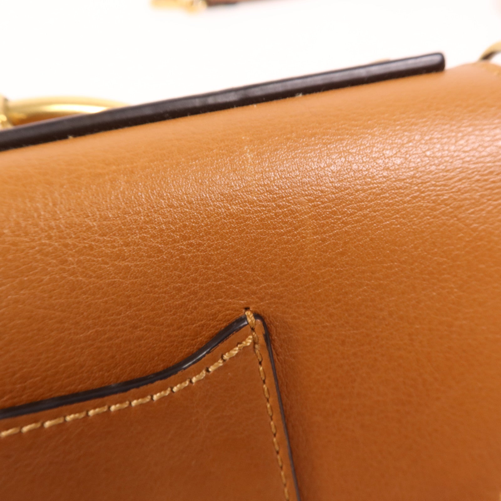 Chloe 牛皮皮革Shoulder Bag金扣手挽肩背兩用袋