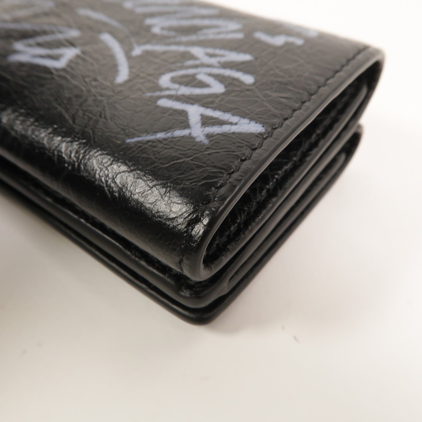 BALENCIAGA 牛皮皮革Trifold Mini Wallet錢包