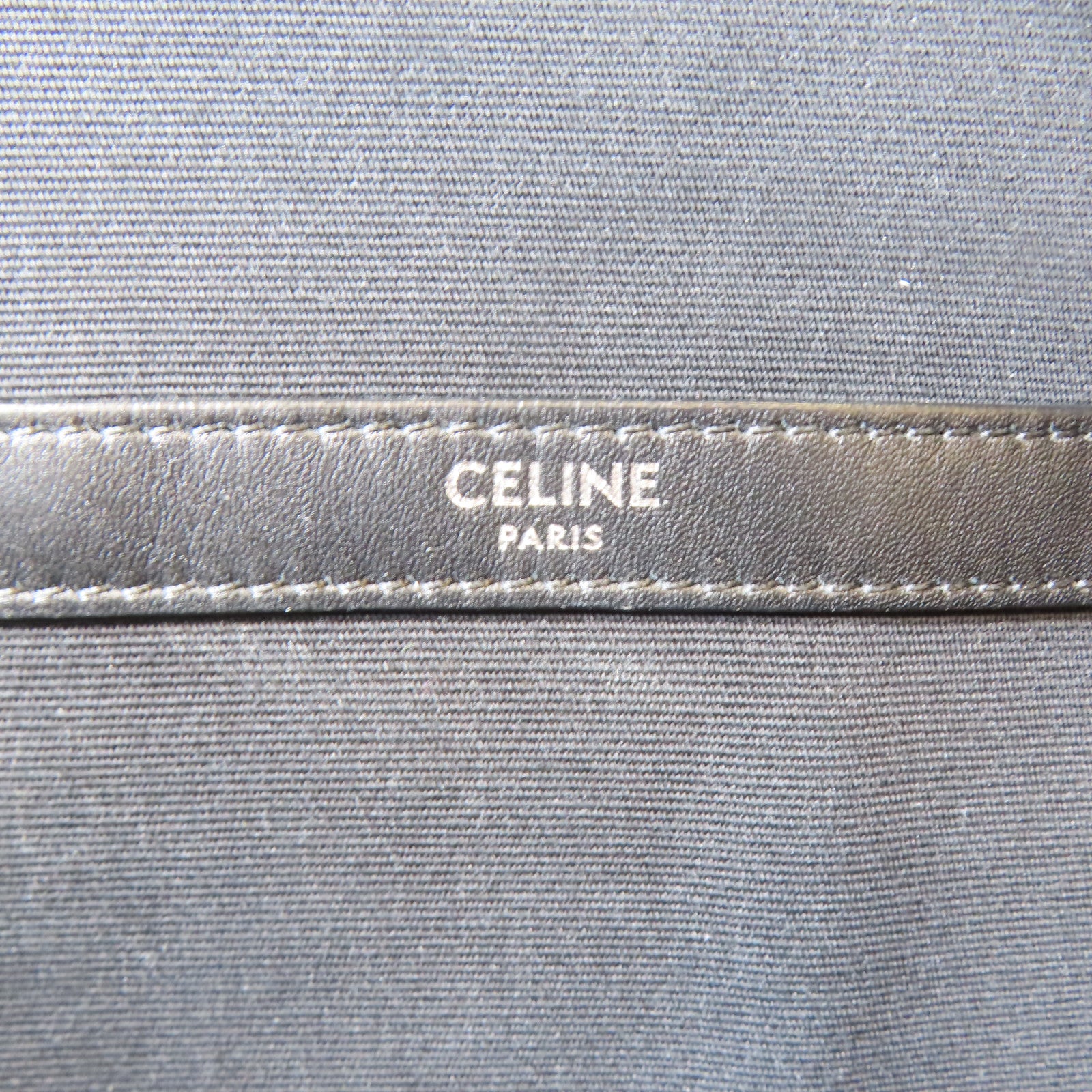 CELINE 塗層帆布Triomphe Backpack銀扣背包啡色