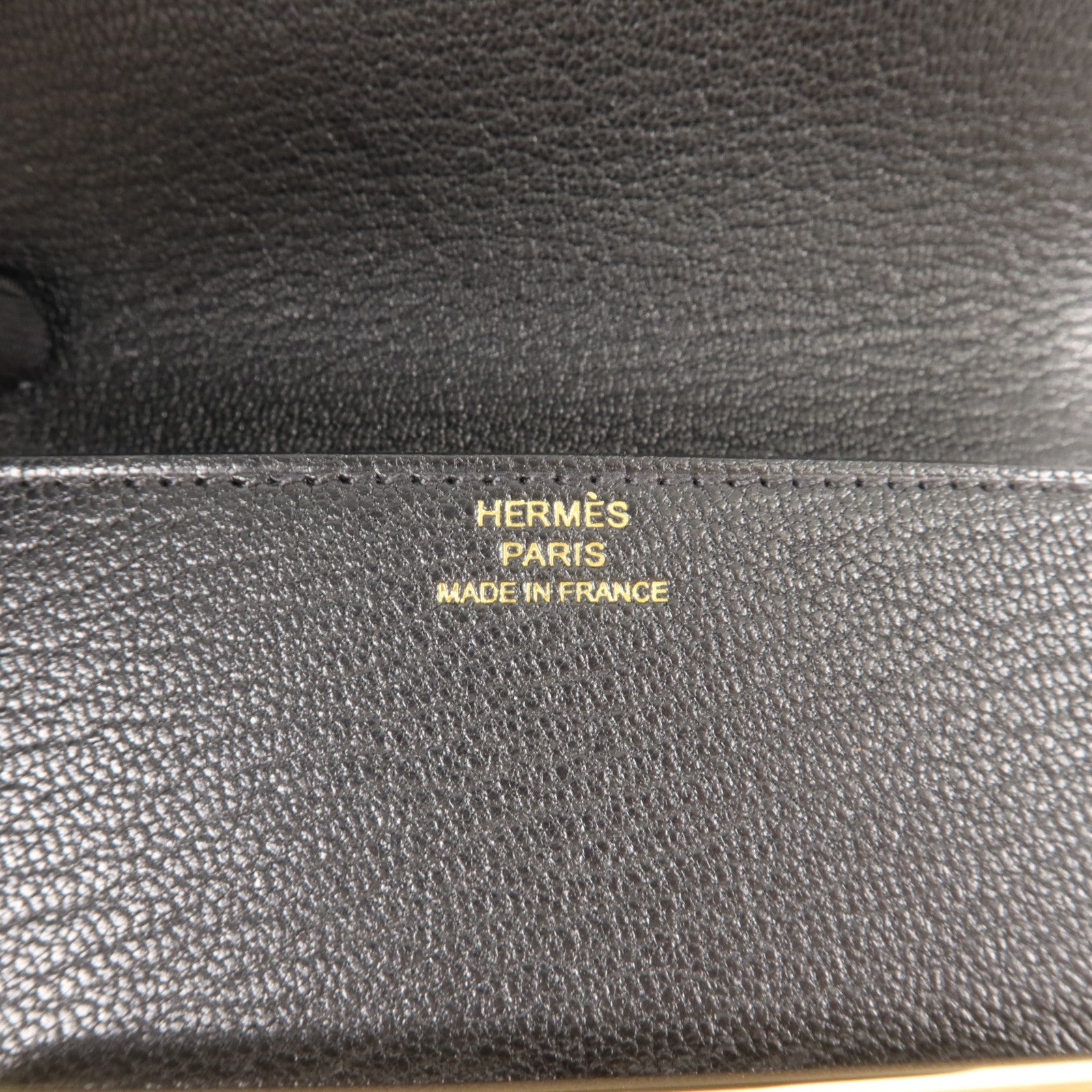 HERMES Chevre皮革Roulis Slim錢包Noir