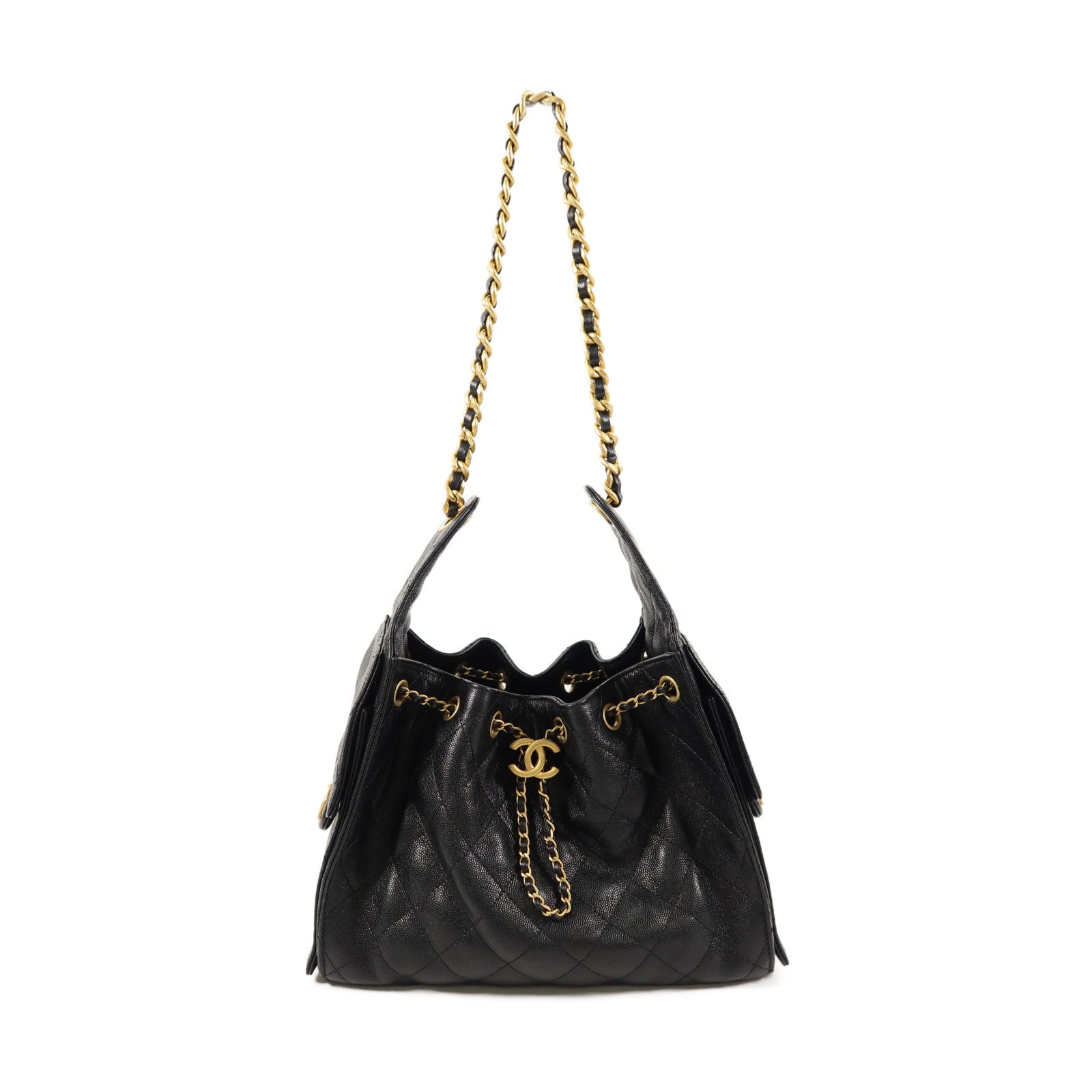 CHANEL 牛皮皮革Chanel 25 Small鏈帶肩背袋