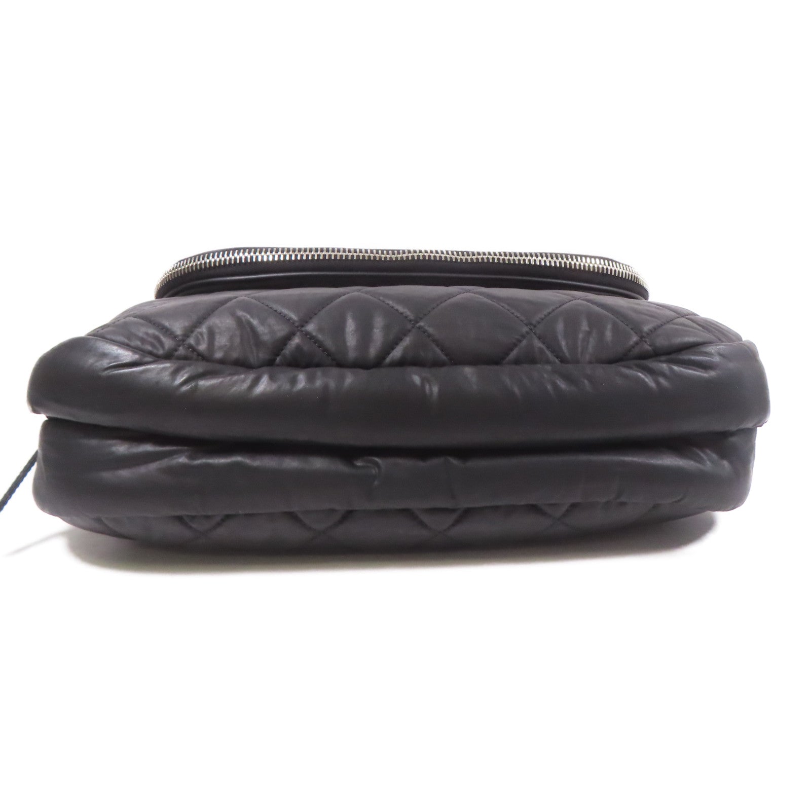 CHANEL 尼龍Coco Cocoon銀扣肩背袋