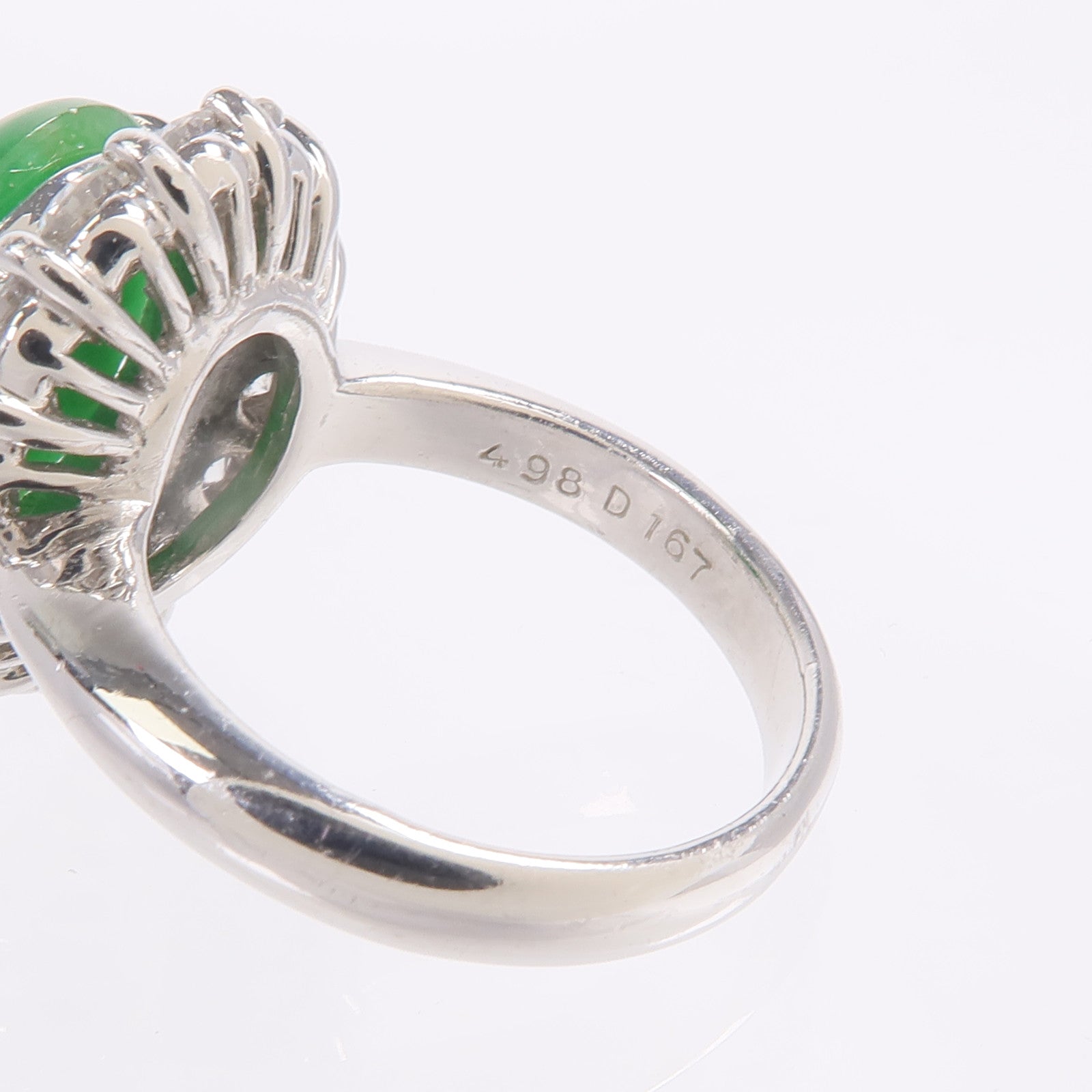 JEWELRY PT900鉑金Jade Diamond Ring翡翠/鑽石戒指