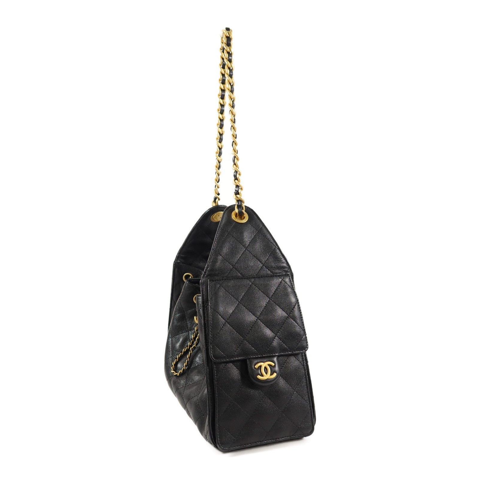 CHANEL 牛皮皮革Chanel 25 Small鏈帶肩背袋