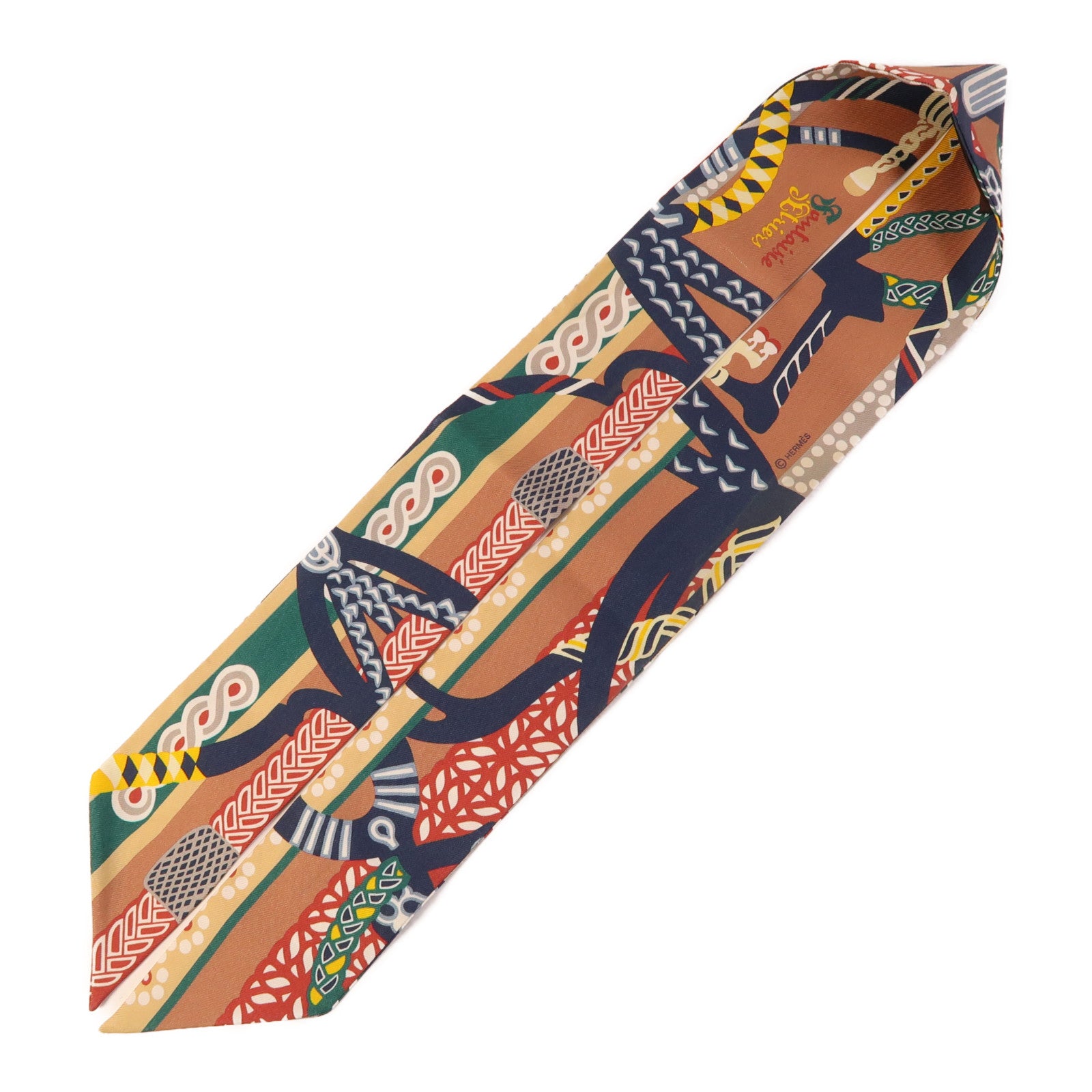 HERMES 絲質Twilly絲巾