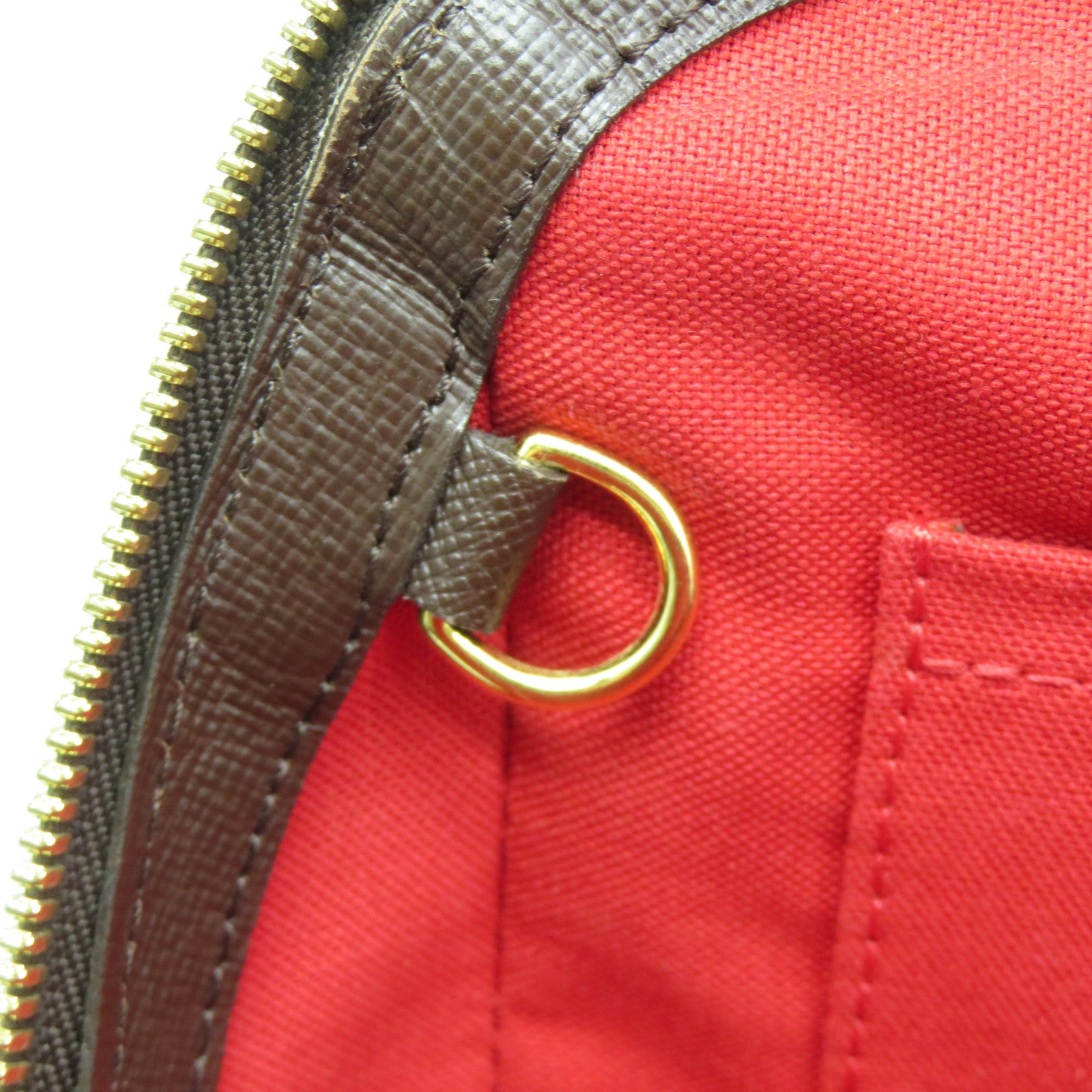 LOUIS VUITTON 【激減優惠】Damier Ebene Belem MM金扣肩背袋啡色
