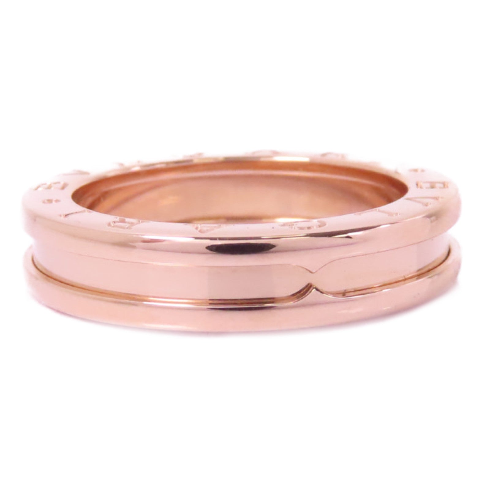 BVLGARI 18K玫瑰金B-zero1pm Ring戒指BLV#54 US#6.75
