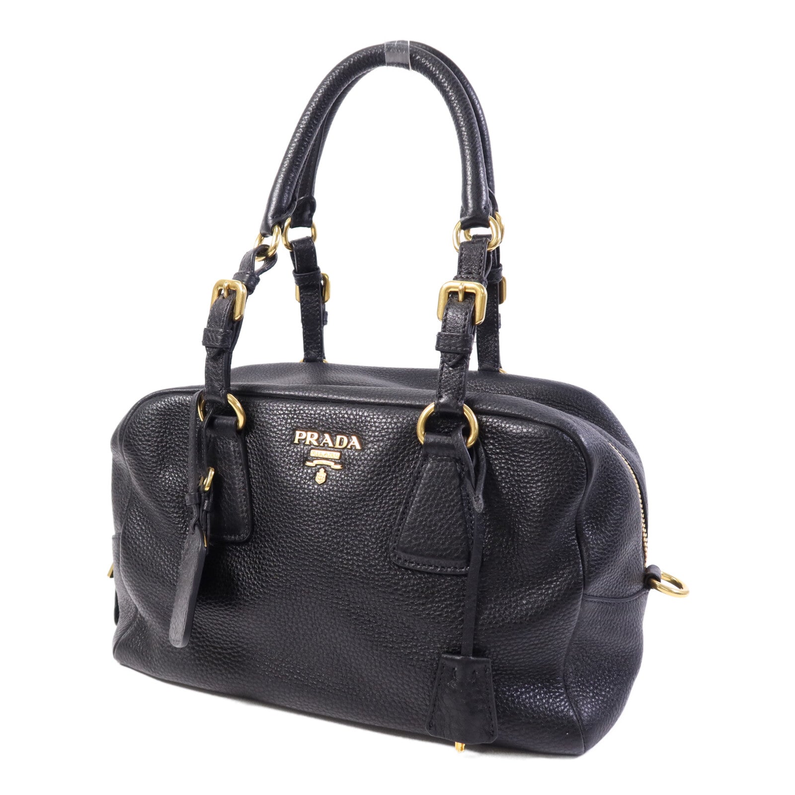 PRADA 牛皮皮革Shoulder Bag金扣肩背袋